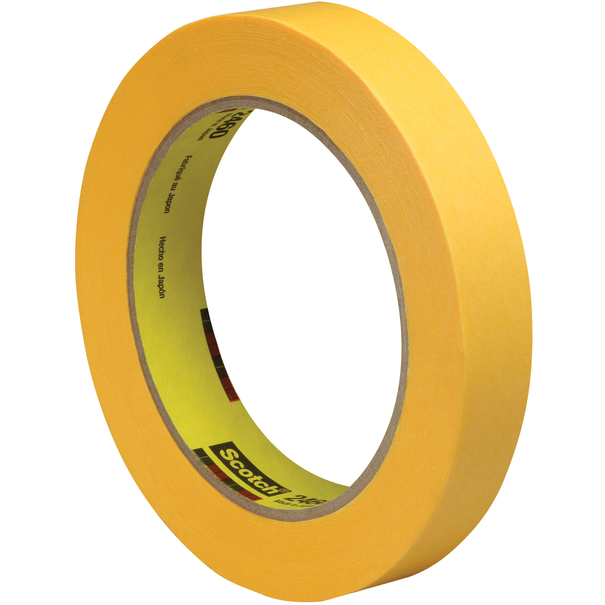 3M™ 2460 Flatback Tape, 3.3 Mil, 3/4" x 60 yds., Gold, 12/Case