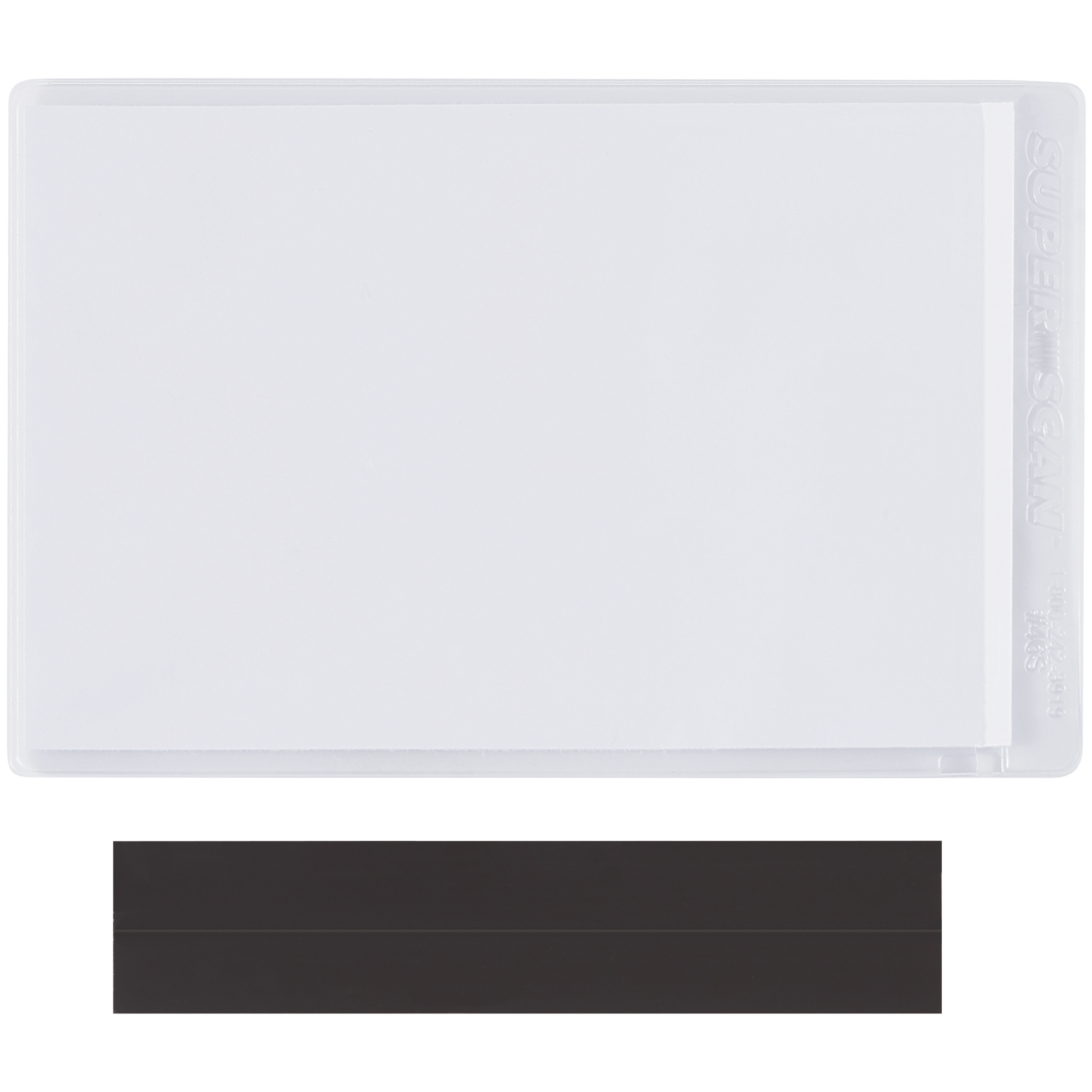 SUPERSCAN® Magnetic Vinyl Envelopes, 5" x 8", Clear, 50/Case