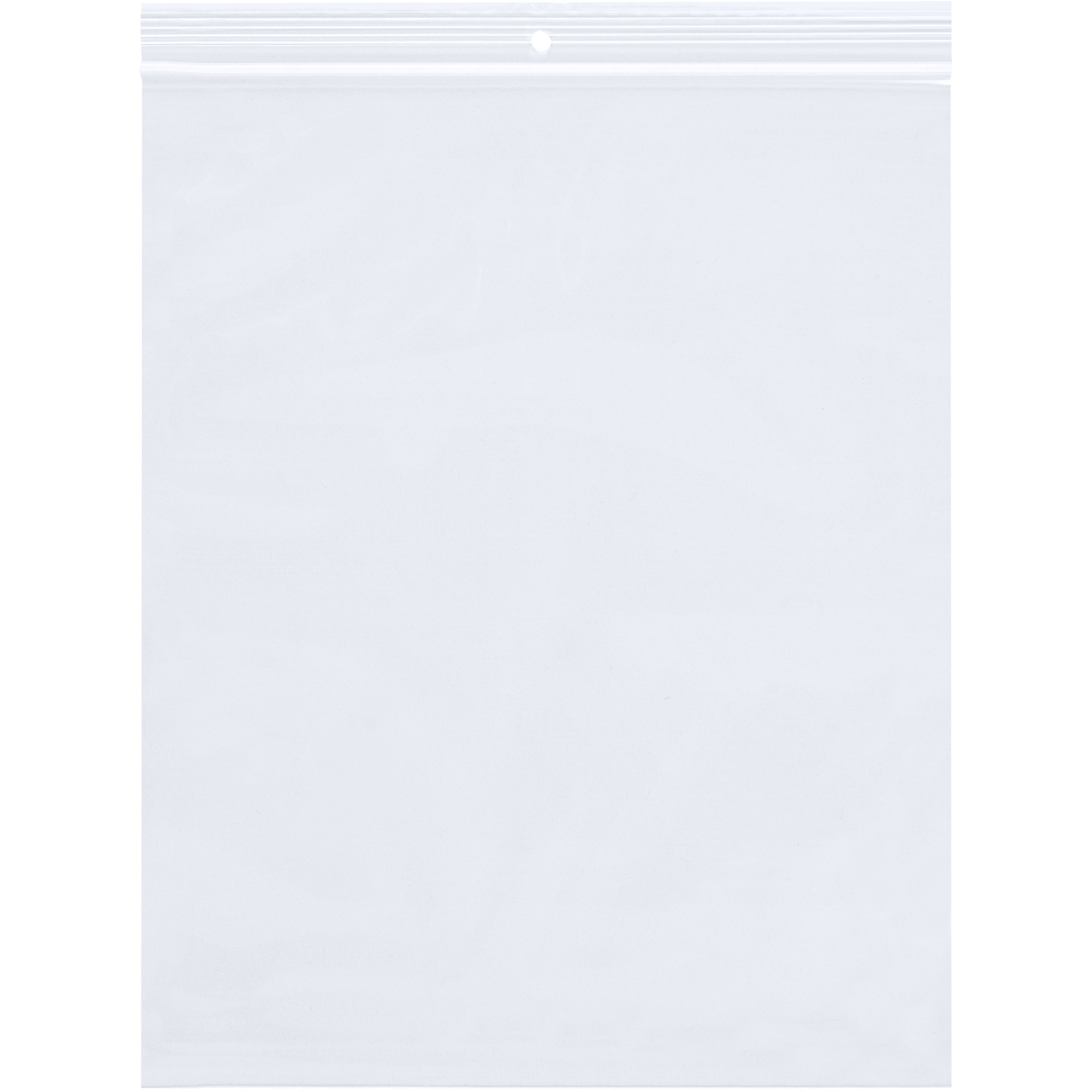 Reclosable 2 Mil Poly Bags w/Hang Hole, 4" x 8", Clear, 1000/Case