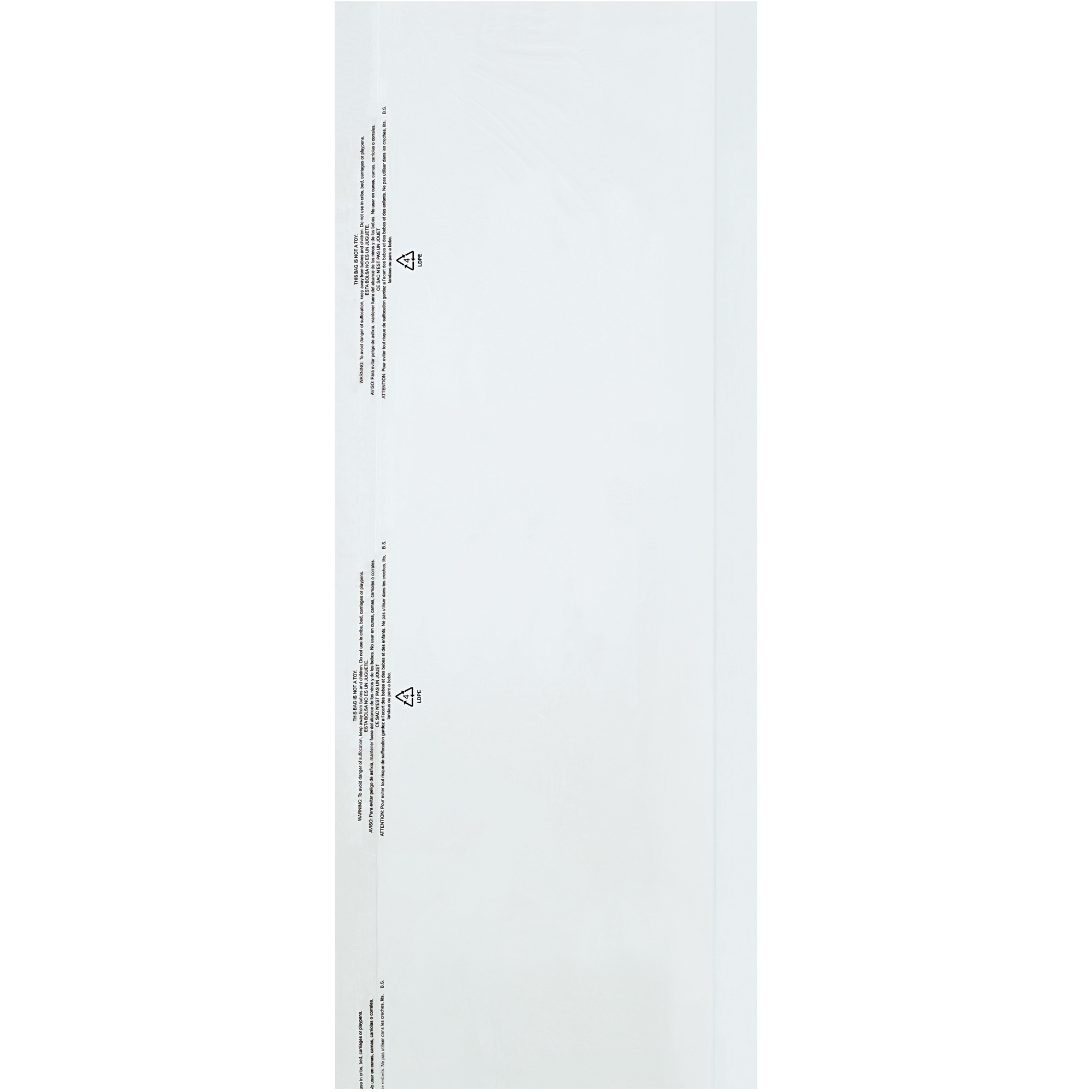 Garment Bags, 21" x 4" x 54", 0.6 Mil, Clear, 360/Case
