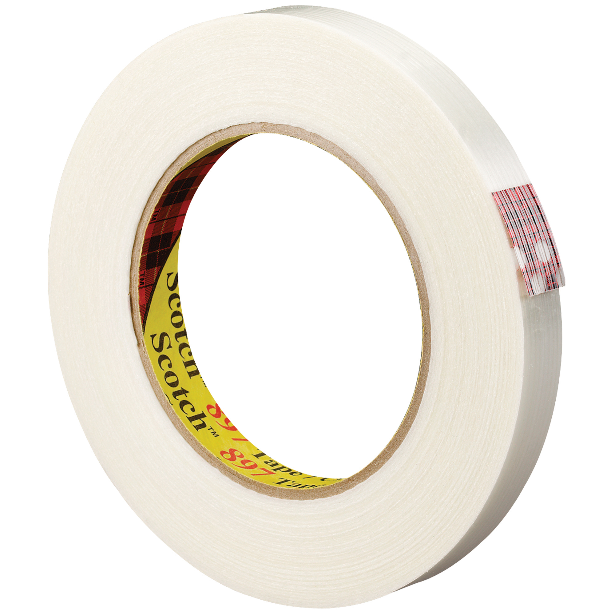 3M™ 897 Strapping Tape, 6.0 Mil, 3/4" x 60 yds., Clear, 48/Case