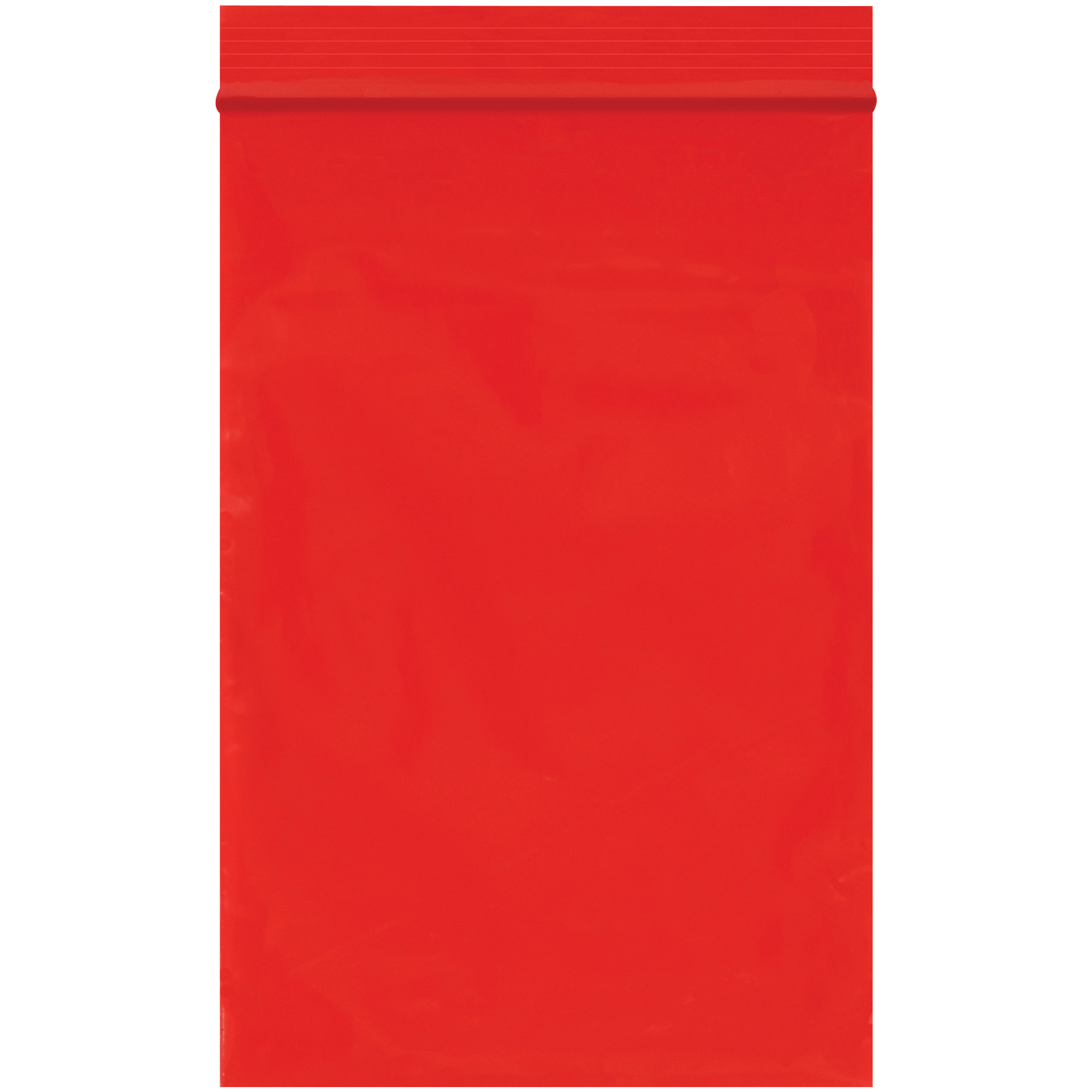 Reclosable 2 Mil Poly Bags, 4" x 6", Red, 1000/Case