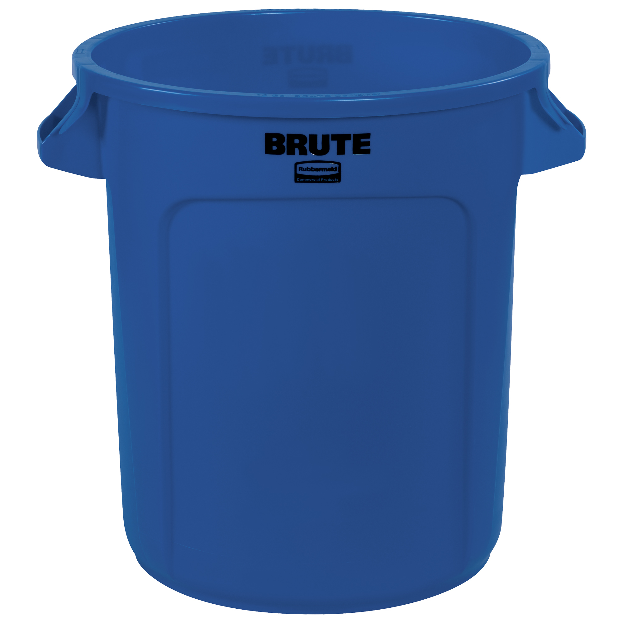 Rubbermaid® Brute® Trash Can, 10 Gallon, 17" x 16", Blue, 1/Each