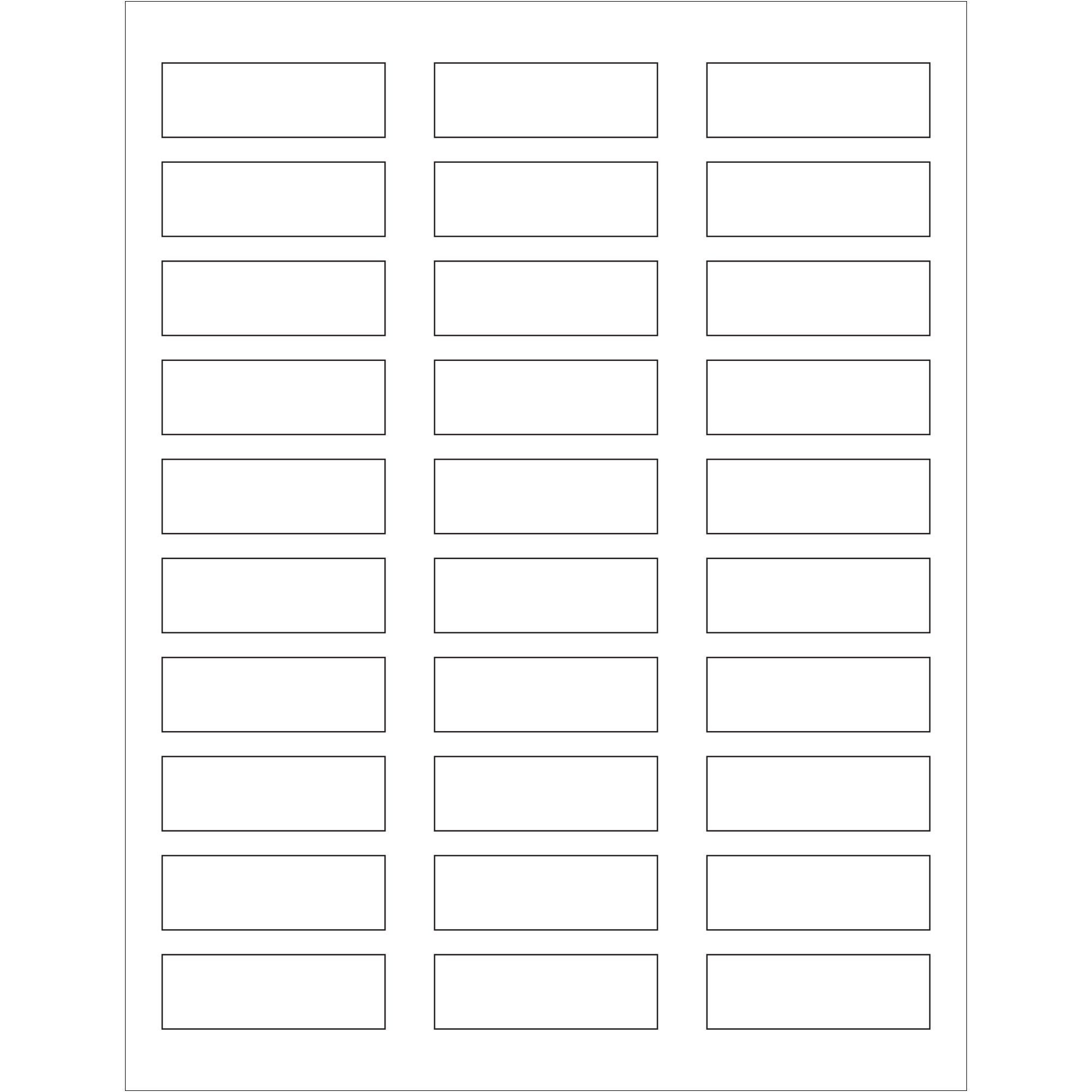 Tape Logic® Rectangle Laser Labels, 2 1/4" x 3/4", White, 3000/Case