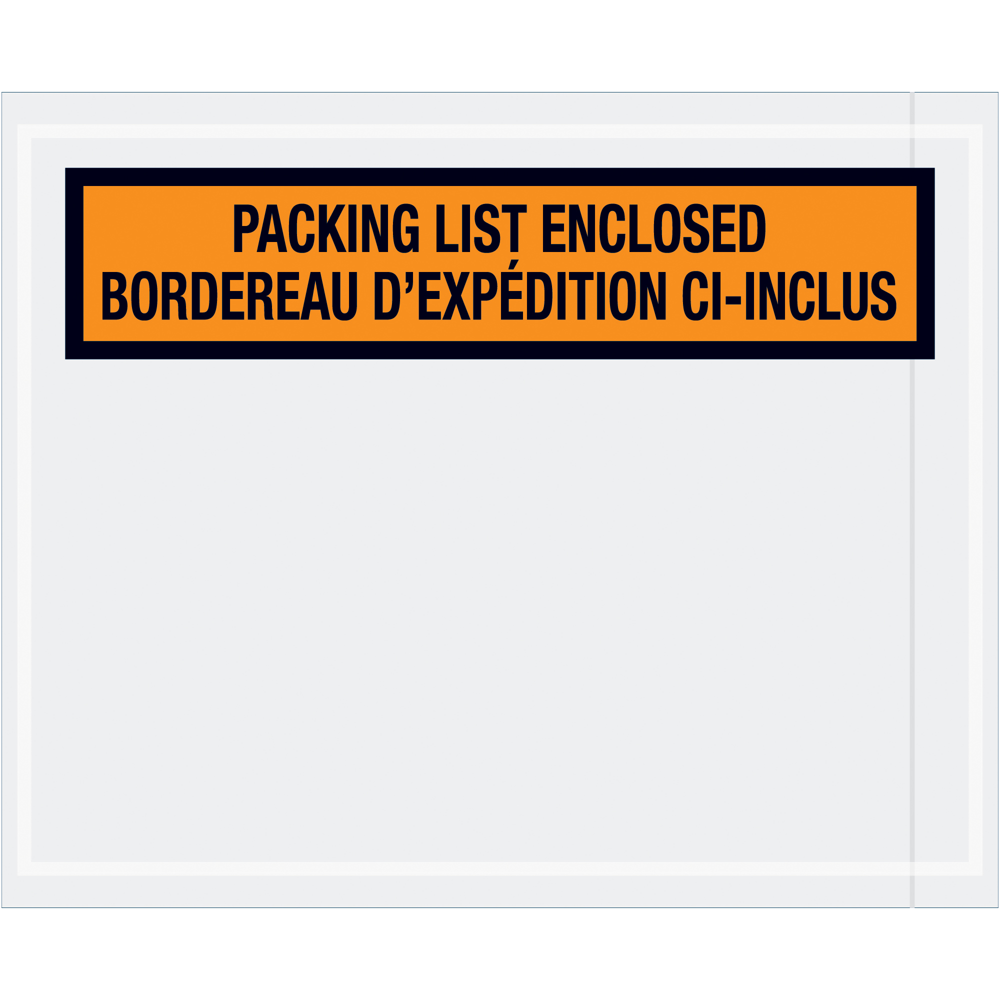 Tape Logic® Bilingual Packing List Envelopes, 4 1/2" x 5 1/2", Orange, 1000/Case