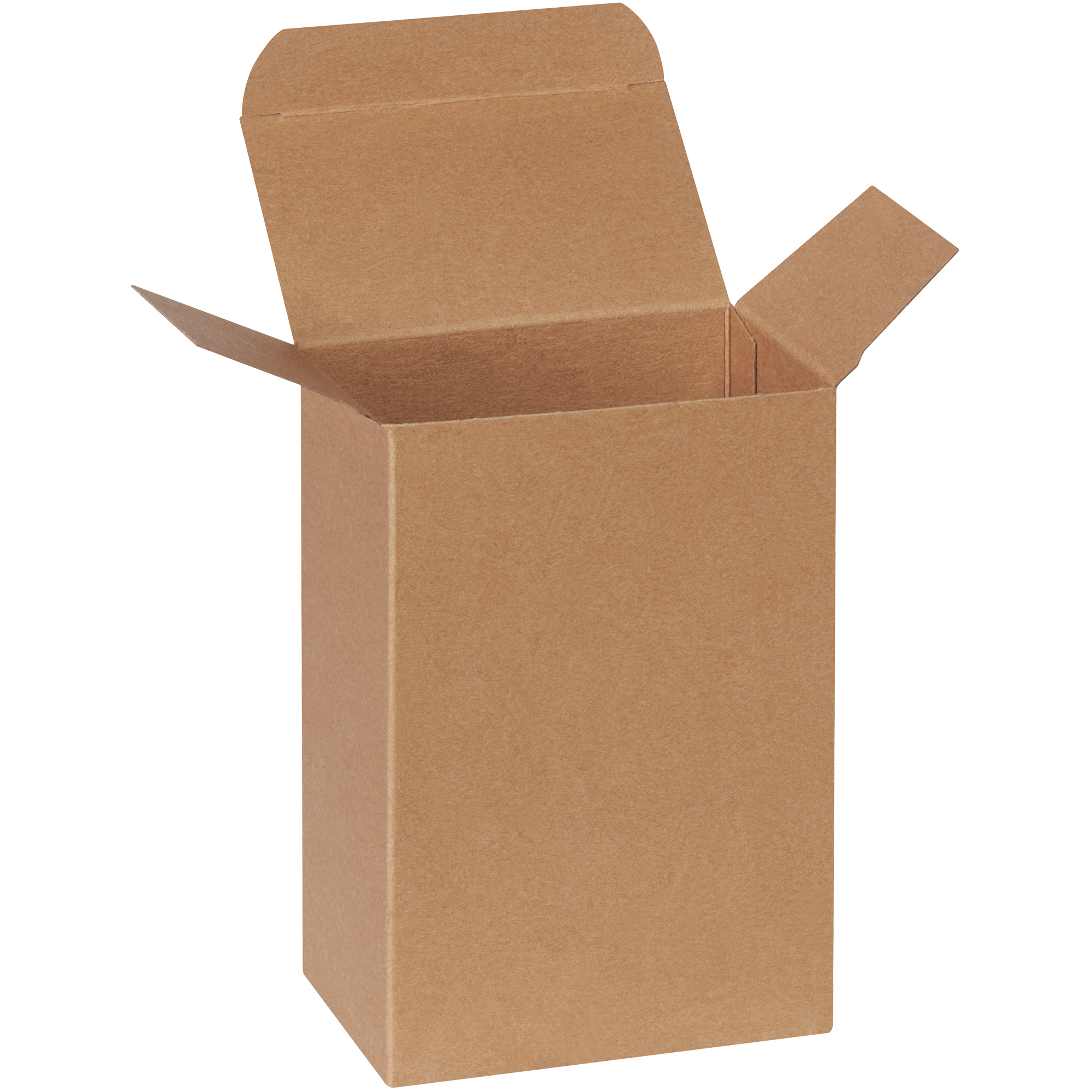 Reverse Tuck Folding Cartons, 4" x 2 1/2" x 6", Kraft, 250/Case