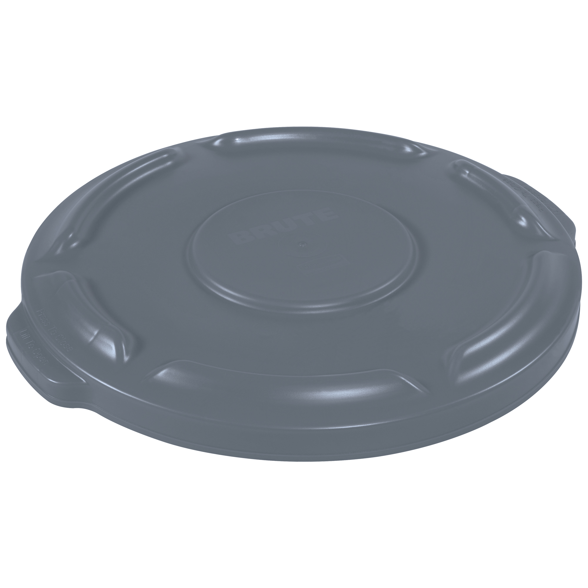 Rubbermaid® Brute® Flat Trash Can Lid, 10 Gallon, 1" x 17", Gray, 1/Each