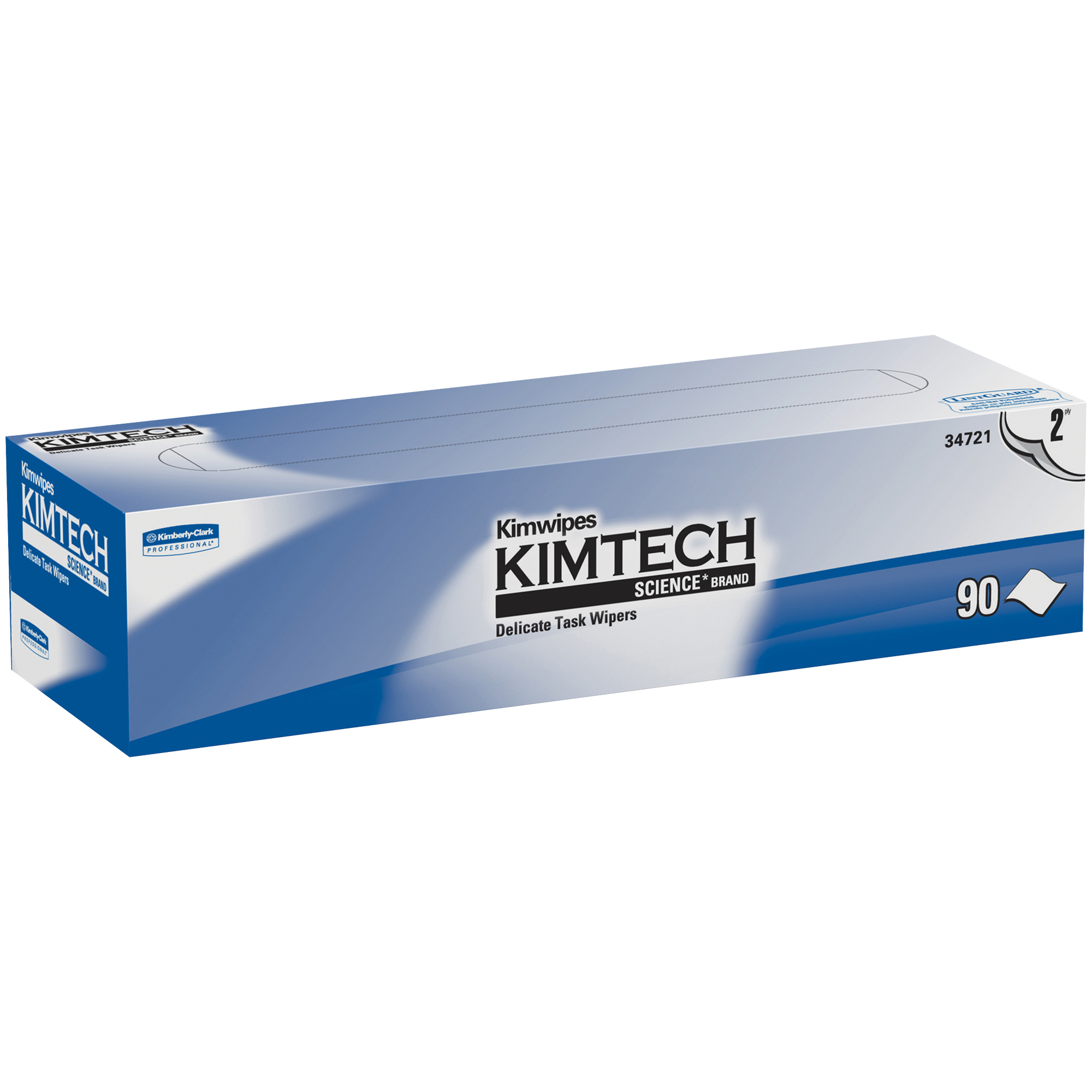 Kimwipes® Low-Lint Wipers, 2 Ply, 14.7" x 16.6", White, 90/Box, 15 Boxes/Case