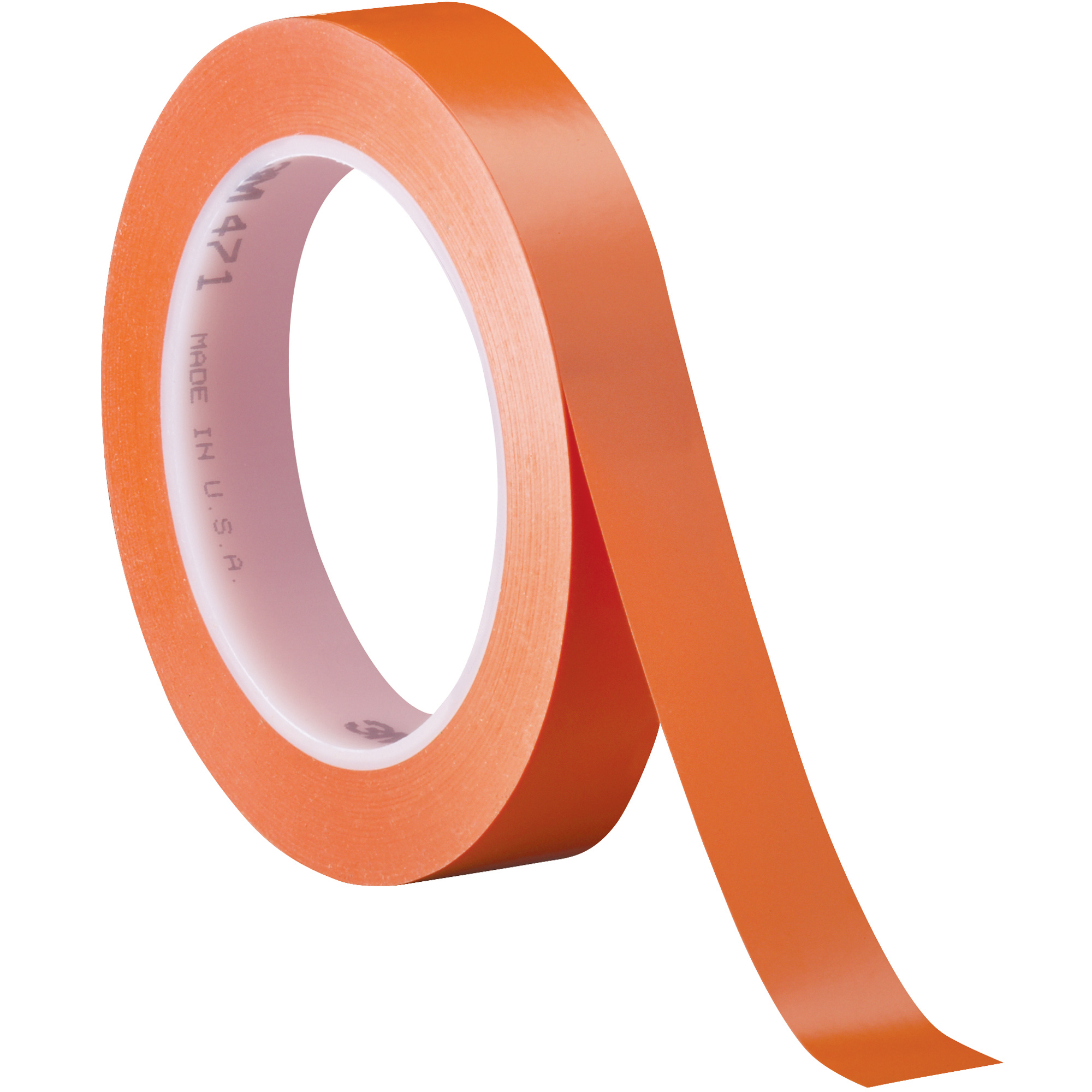 3M™ 471 Vinyl Tape, 5.2 Mil, 3/4" x 36 yds., Orange, 3/Case