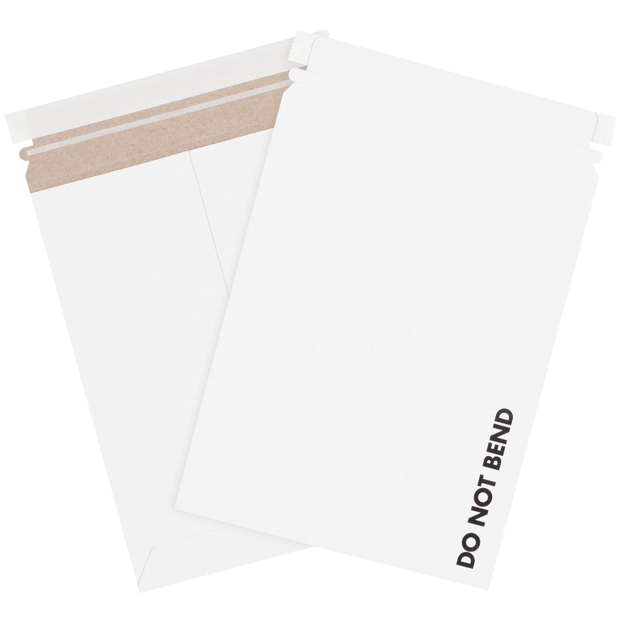 Stayflats® Do Not Bend Mailers, 9" x 11-1/2", White, 100/Case