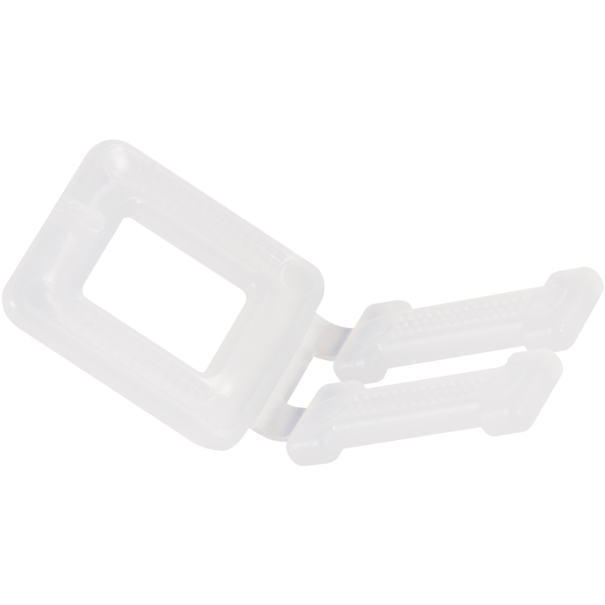 Plastic Buckles Poly Strapping Buckles, 1/2", White, 1000/Case
