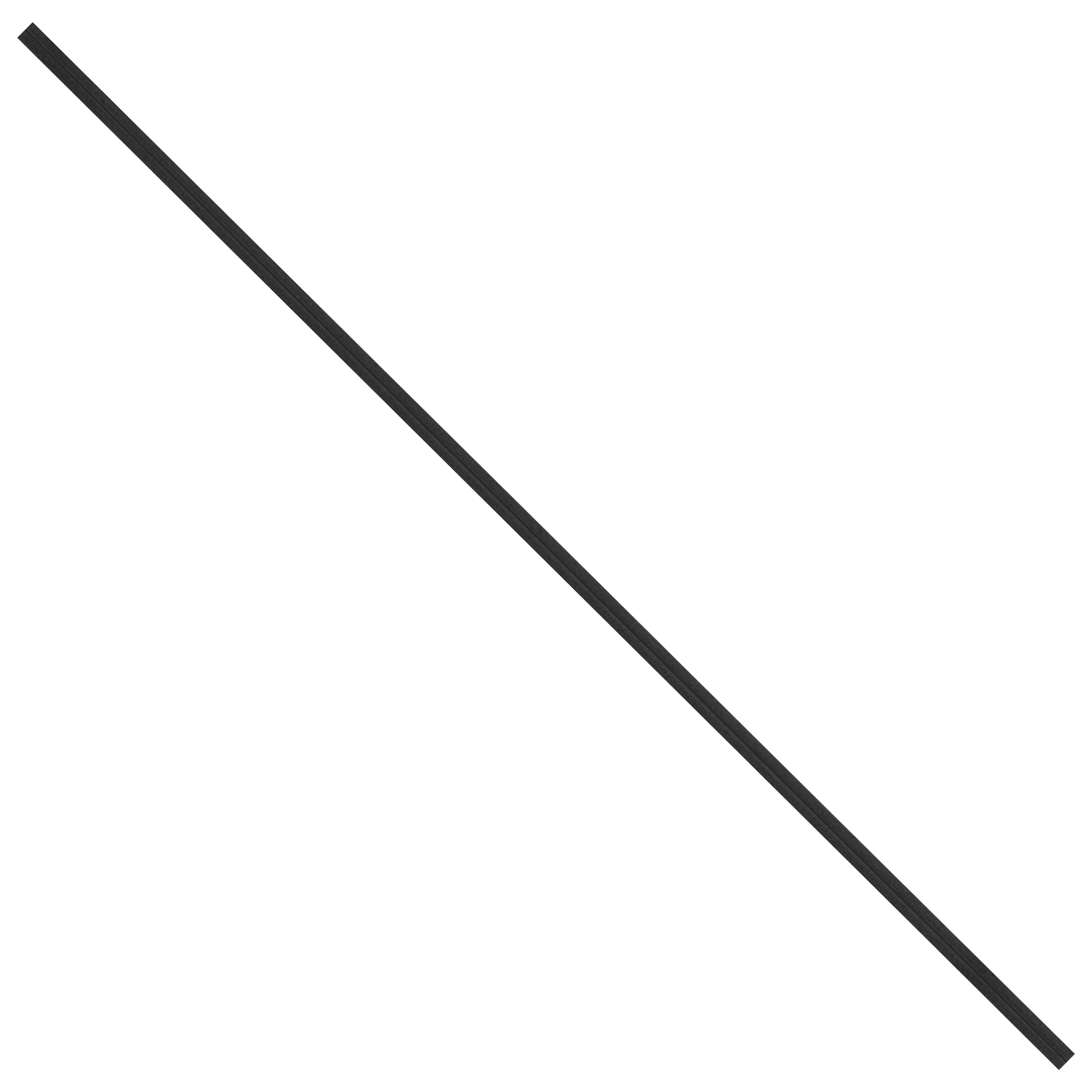 Paper Twist Ties, 7" x 5/32", Black, 2000/Case