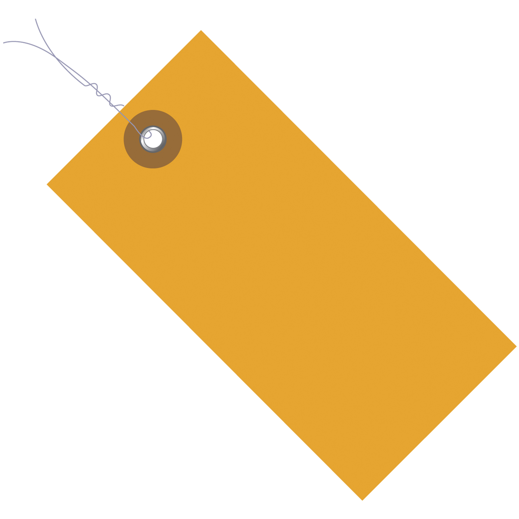 Tyvek® Shipping Tags, Pre-Wired, 3 1/4" x 1 5/8", Orange, 100/Case