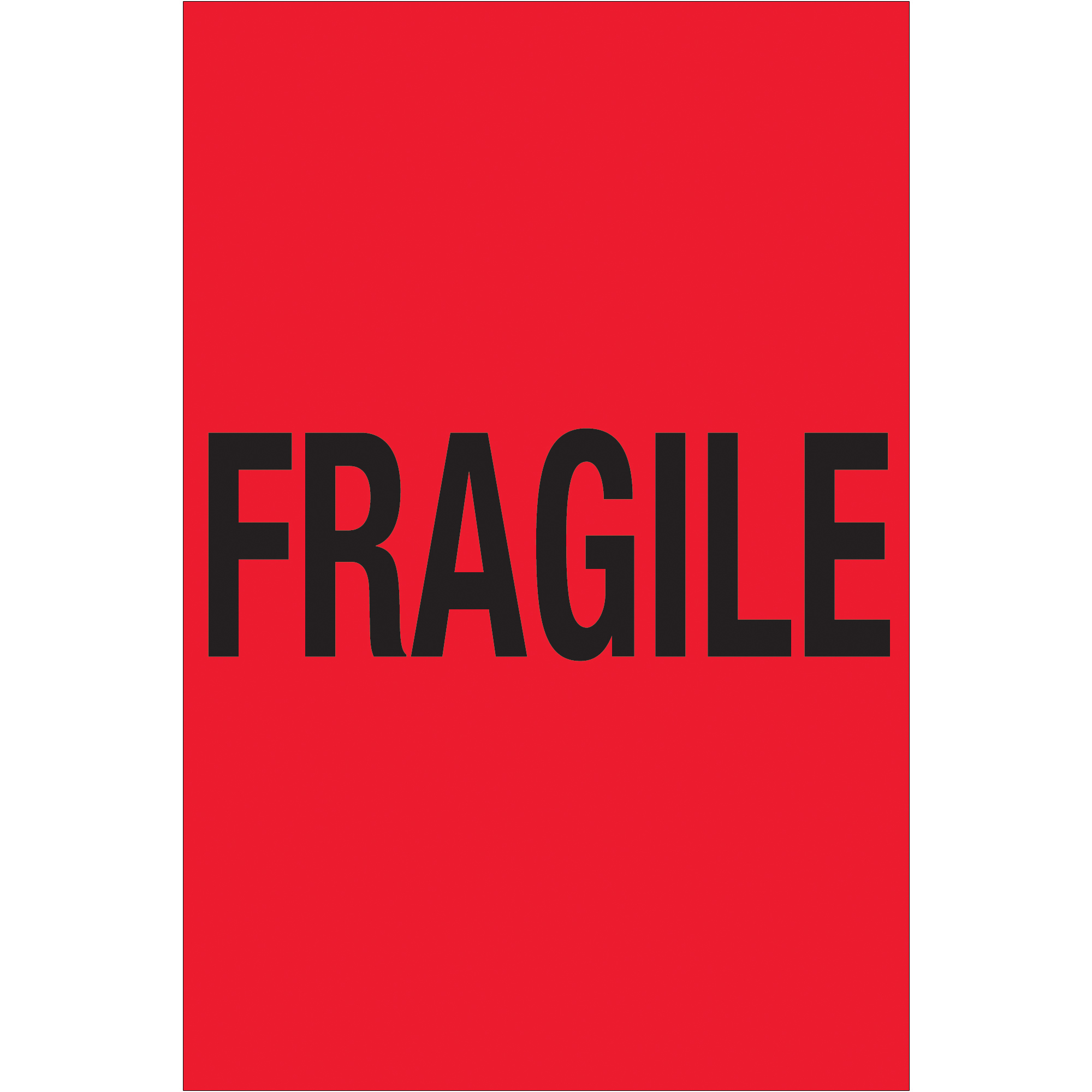 Tape Logic® Labels, "Fragile", 4" x 6", Fluorescent Red, 500/Roll