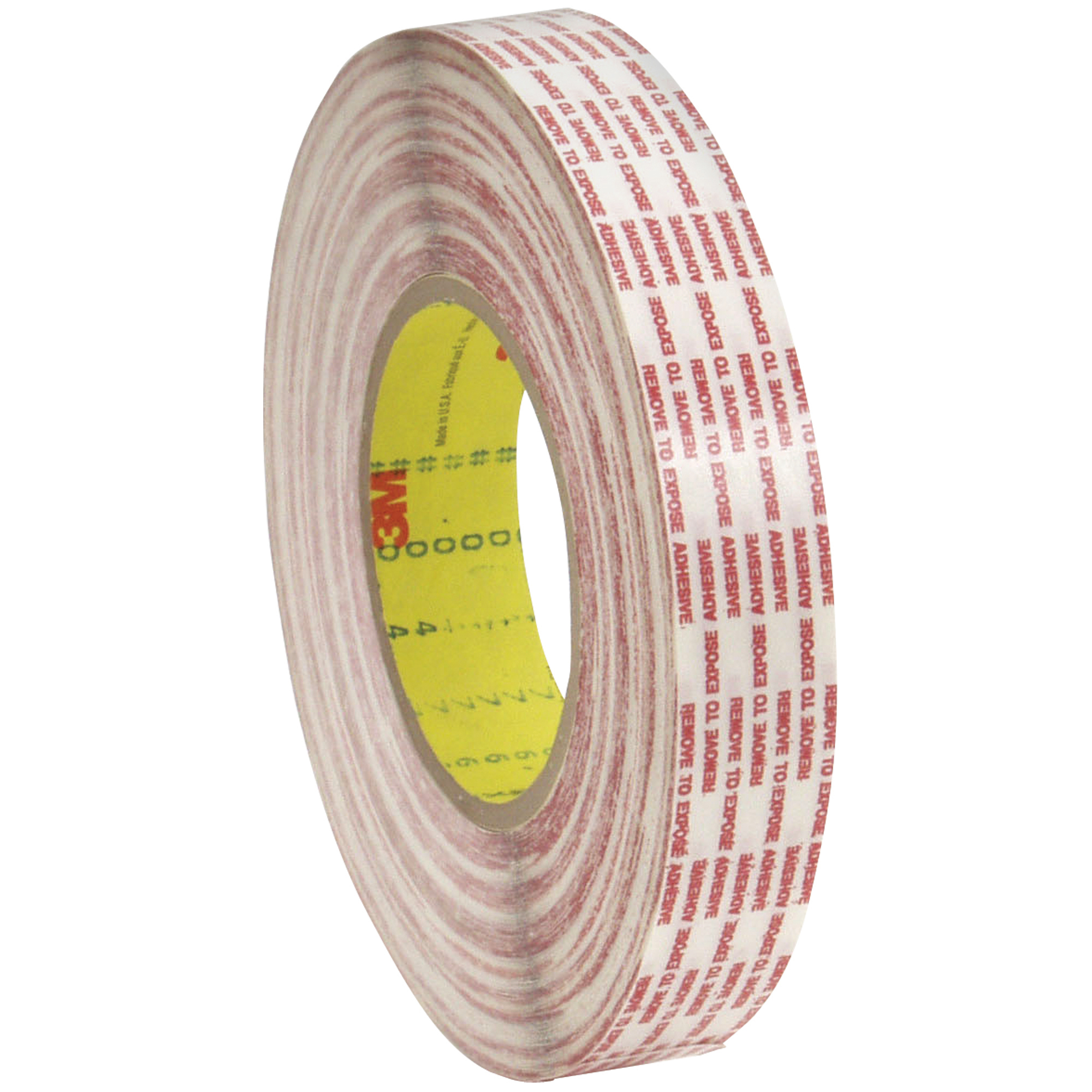 3M™ 476XL Double Sided Extended Liner Tape, 6.0 Mil, 1/2" x 360 yds., Clear, 2/Case