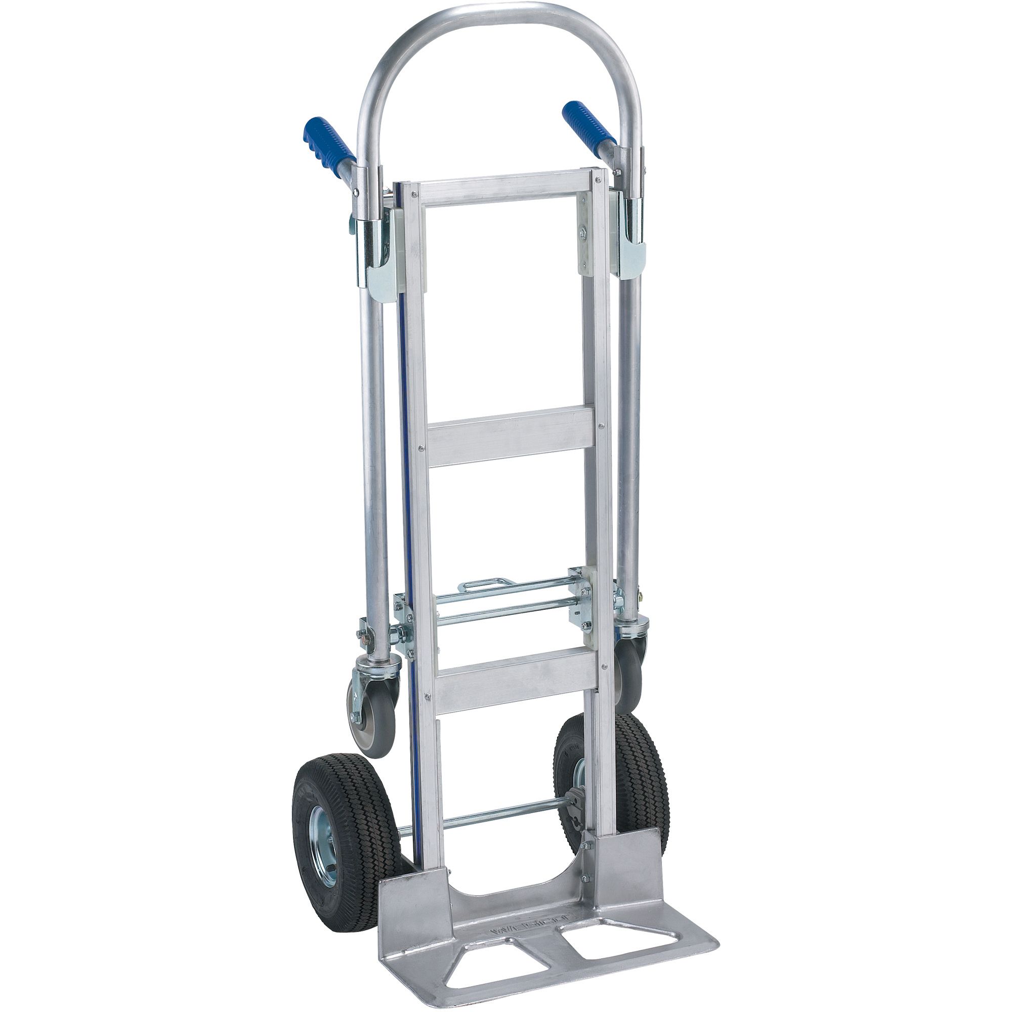 Convertible Aluminum Hand Cart, Silver, 1/Each