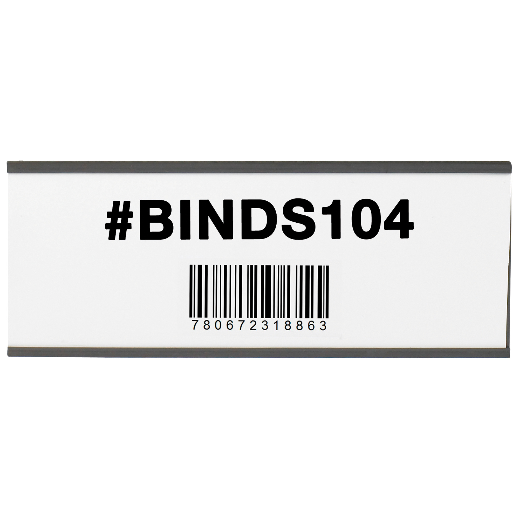 Magnetic "C" Channel Cardholders, 3" x 6", Black, 25/Case