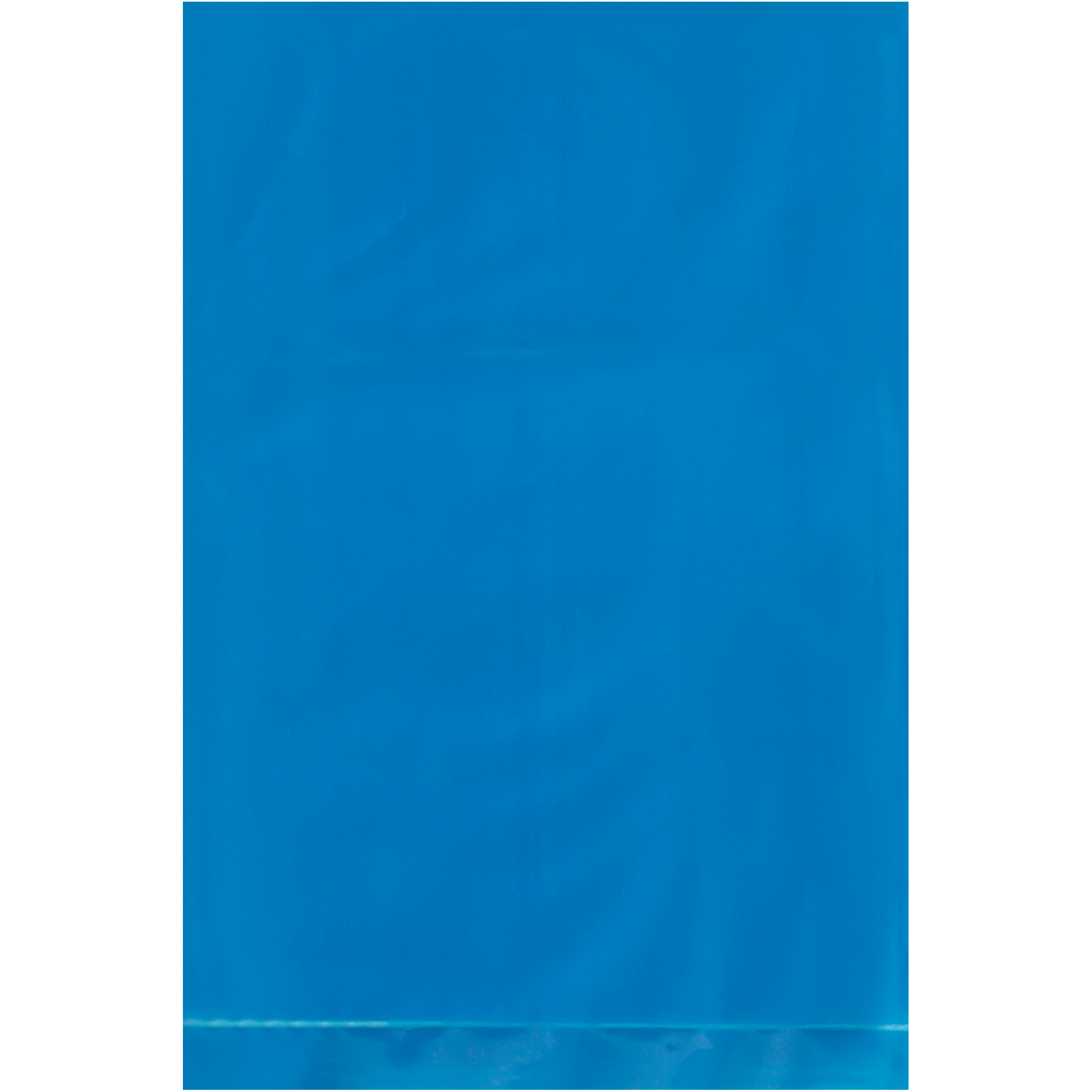 Flat 2 Mil Poly Bags, 4" x 6", Blue, 1000/Case