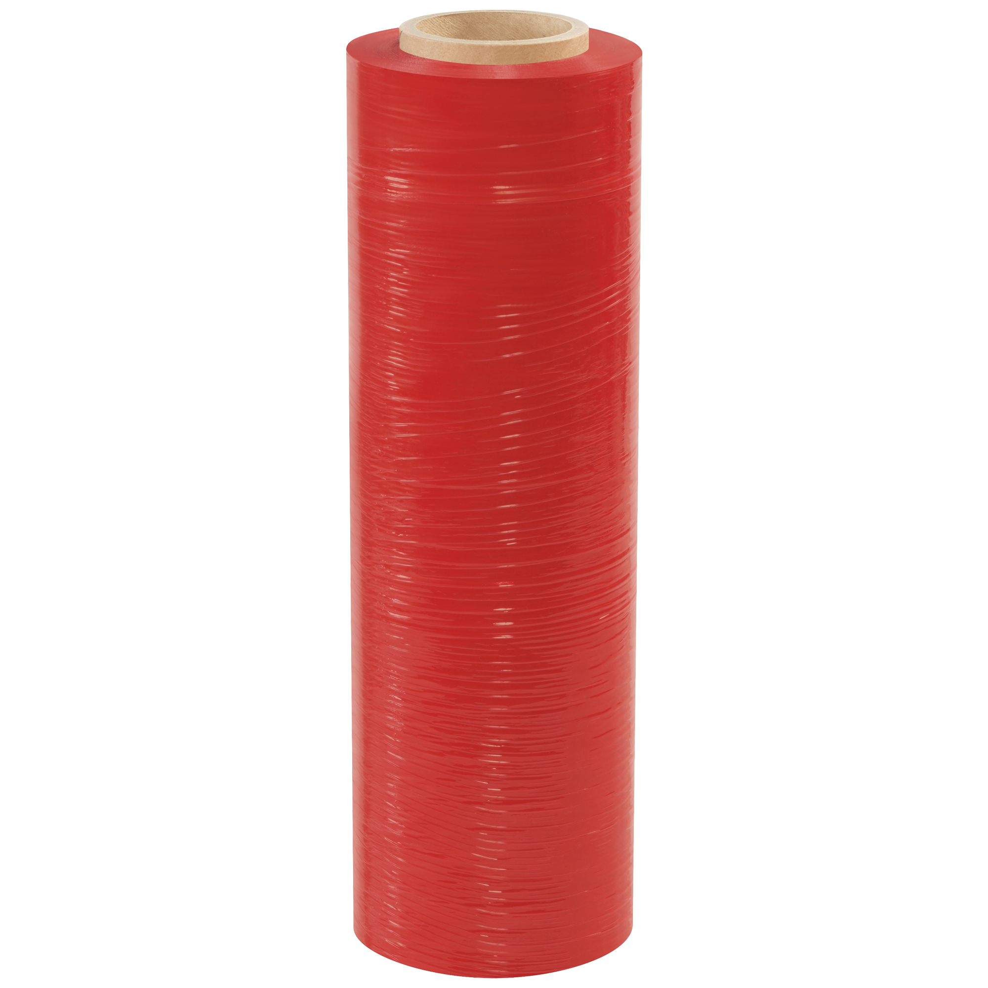 Cast Hand Stretch Film, 18" x 120 Gauge x 1000', Red, 4/Case