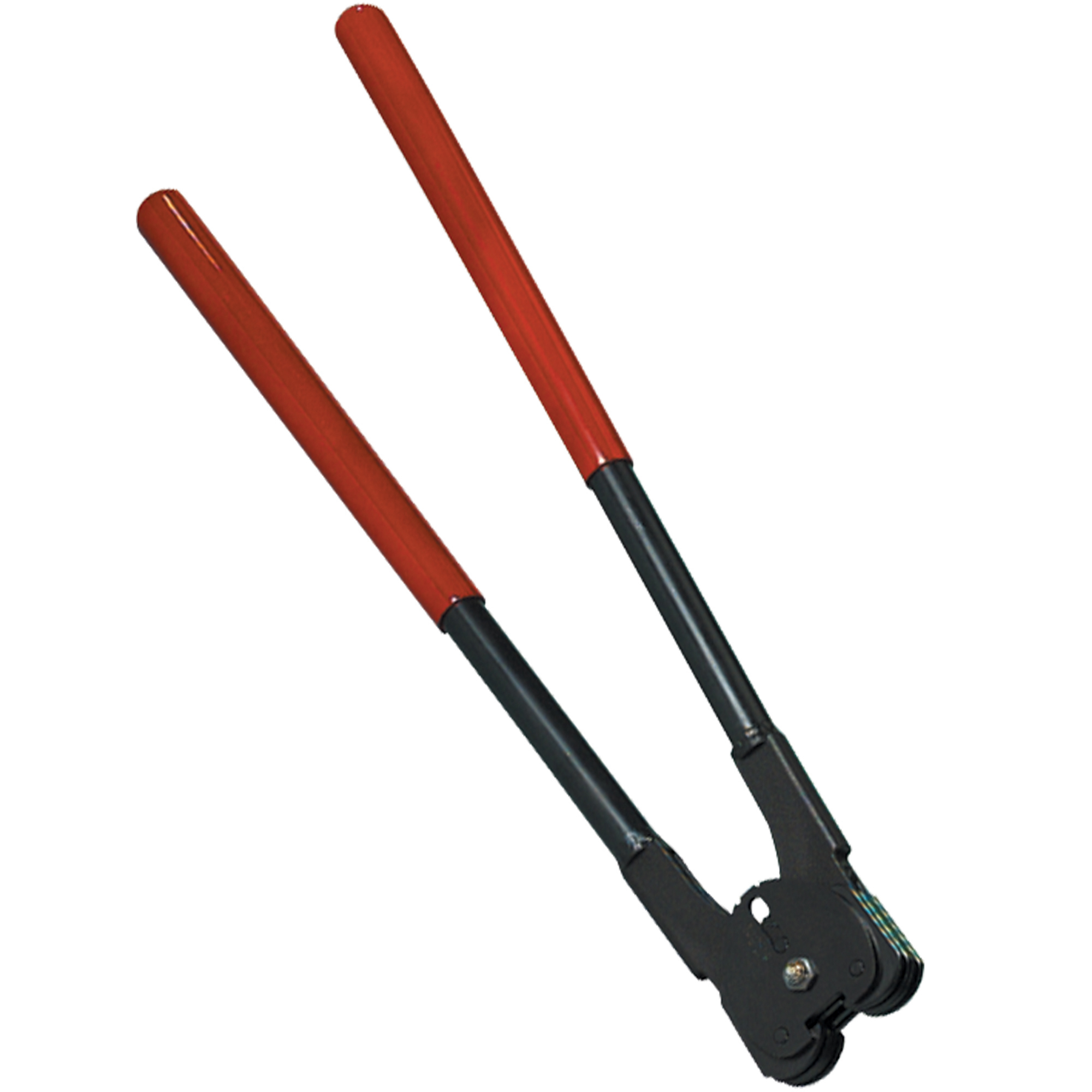 Double Notch Steel Strapping Sealer, 5/8", Black/Red, 1/Case
