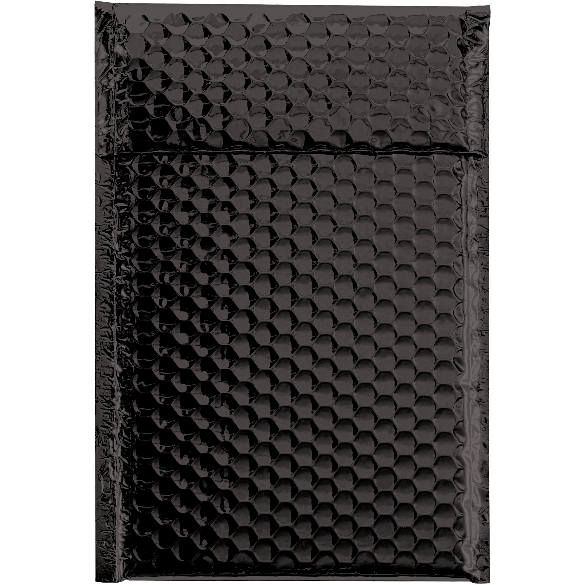 Glamour Bubble Mailers, 7 1/2" x 11", Black, 72/Case