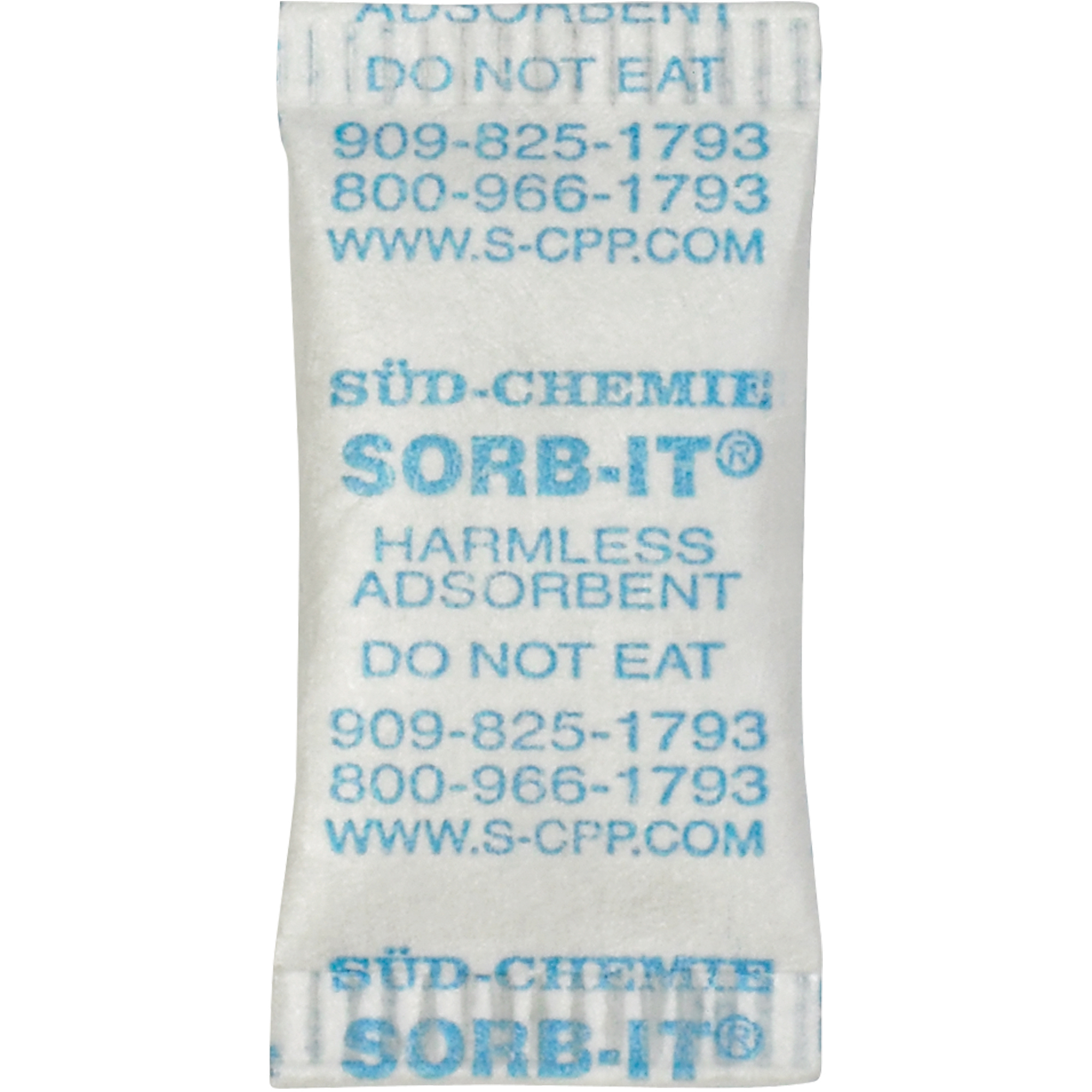 Silica Gel Packet, 5/8" x 1 9/32", White, 6000/Case