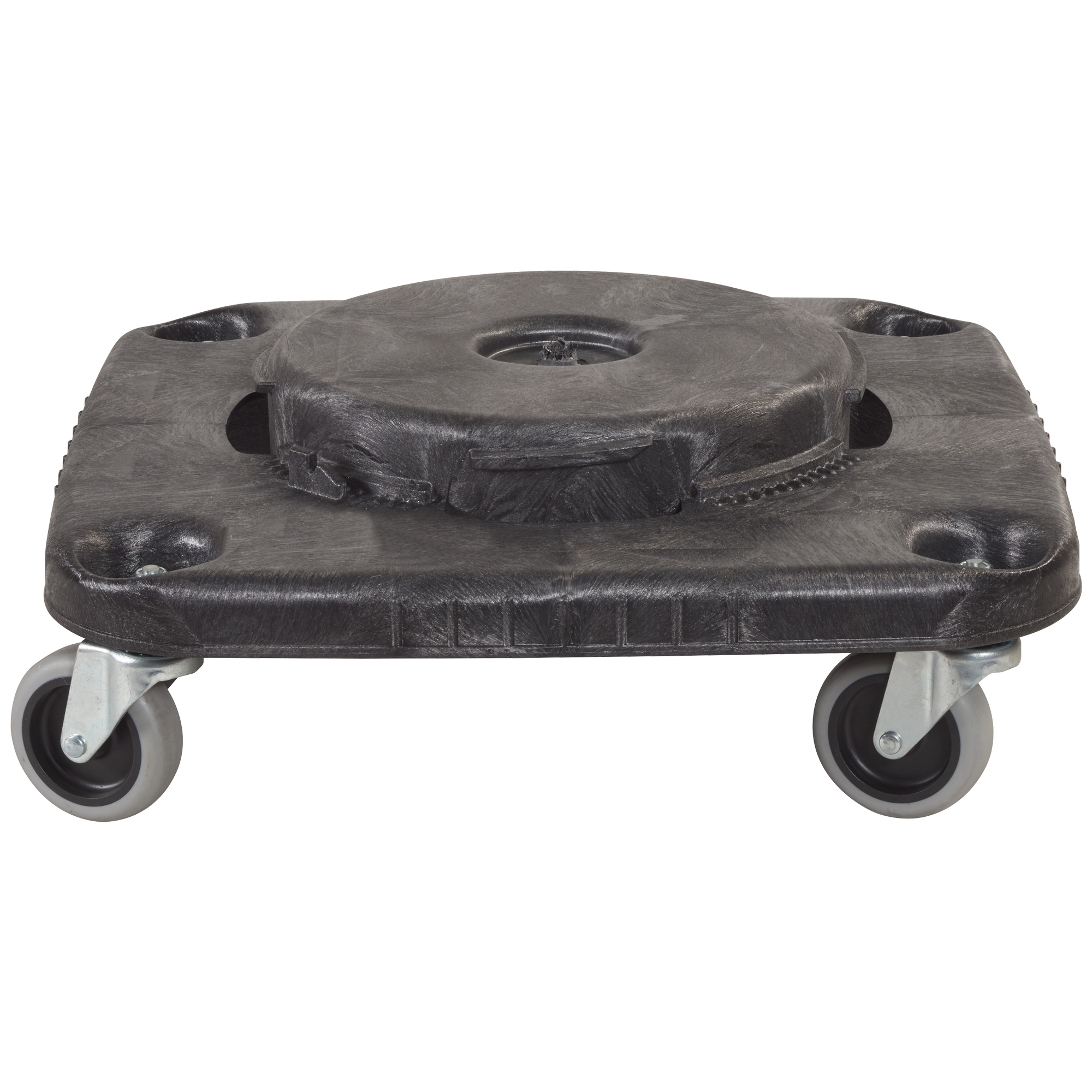 Brute® Square Dolly, 17" x 17" x 6", Black, 1/Each