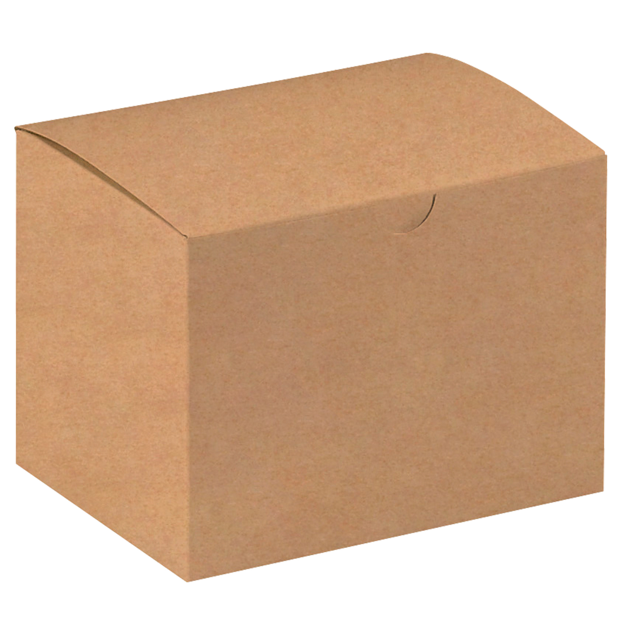 Gift Boxes, 6" x 4 1/2" x 4 1/2", Kraft, 100/Case