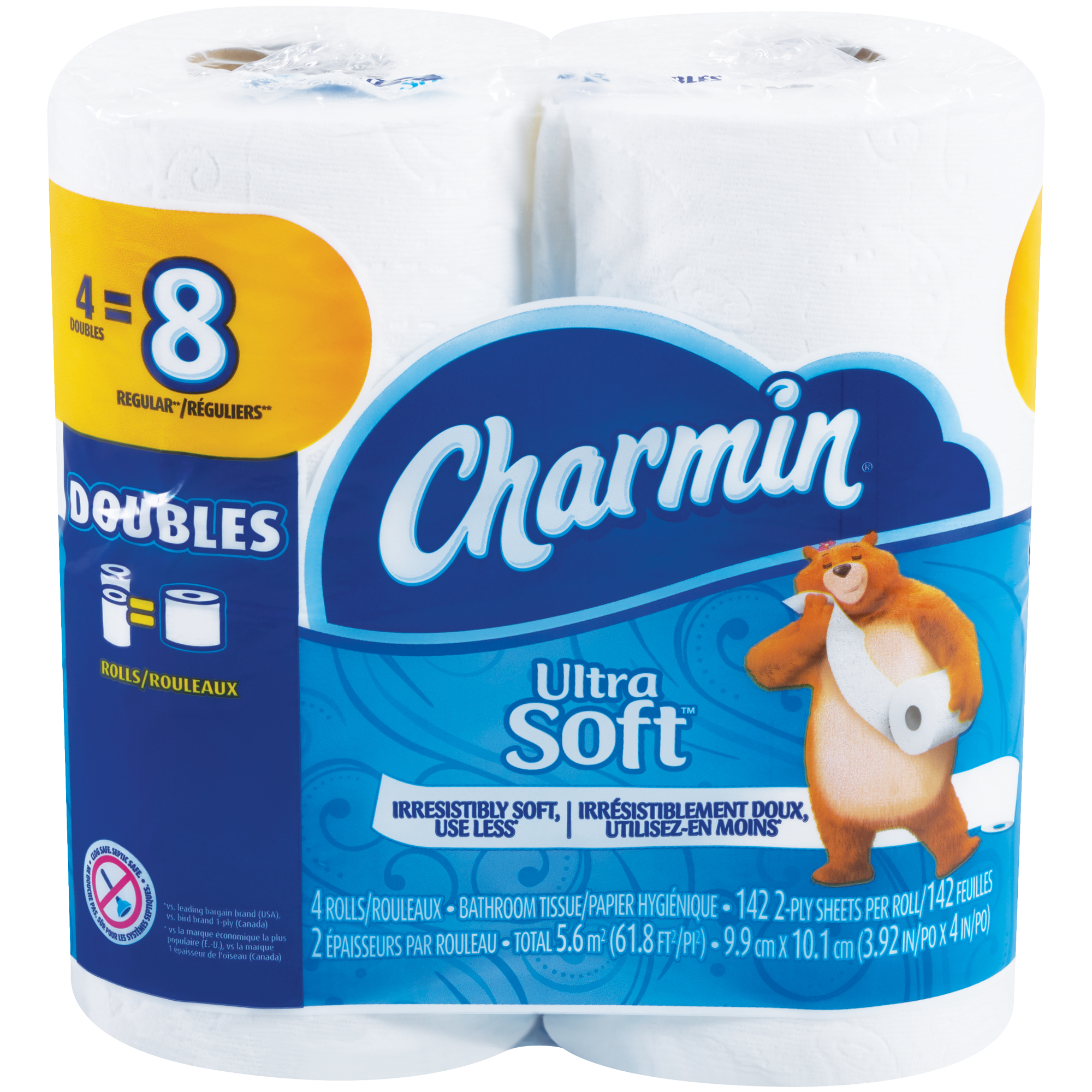 Charmin® 2-Ply Bathroom Tissue, White, 48 Rolls/Case
