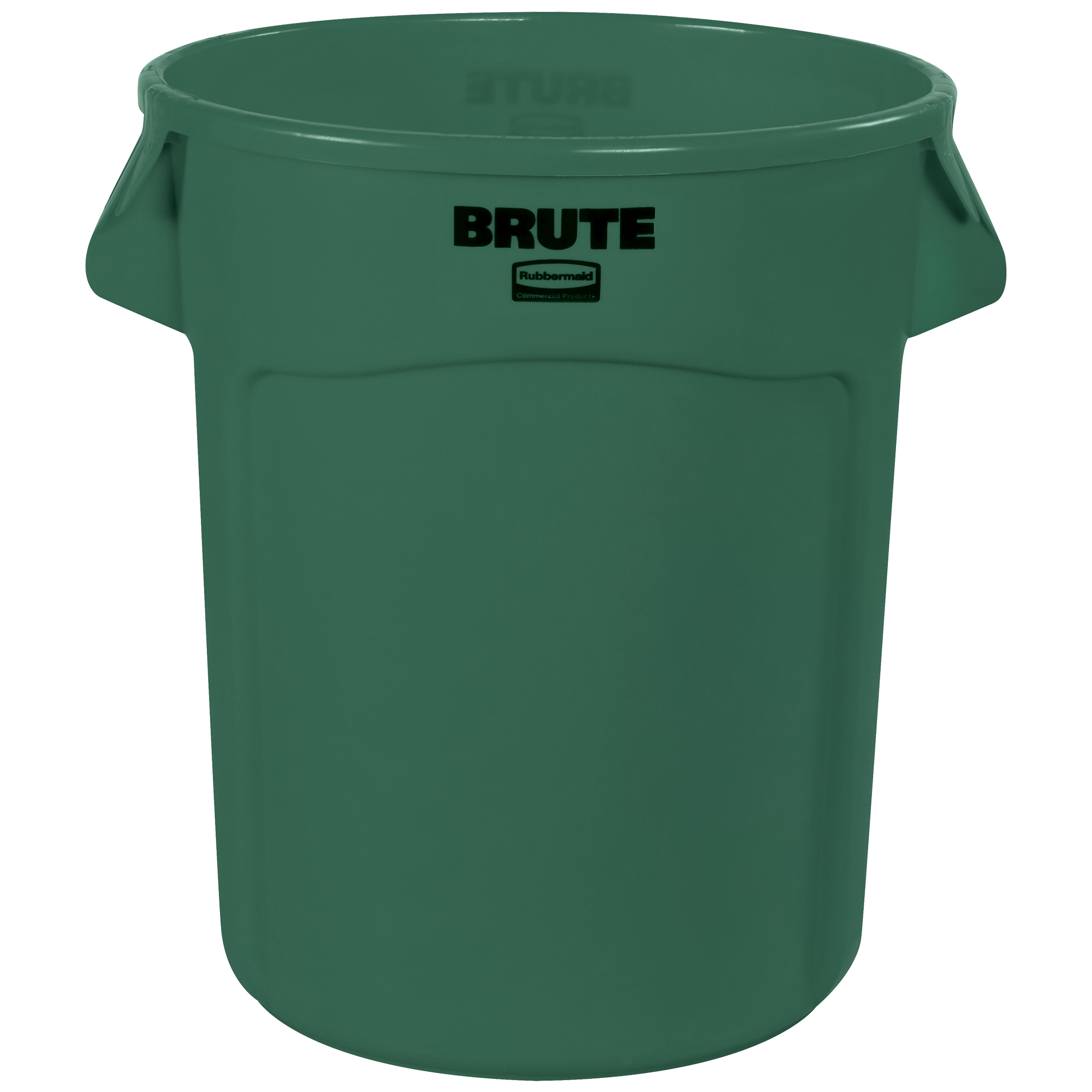 Rubbermaid® Brute® Trash Can, 20 Gallon, 23" x 19", Green, 1/Each