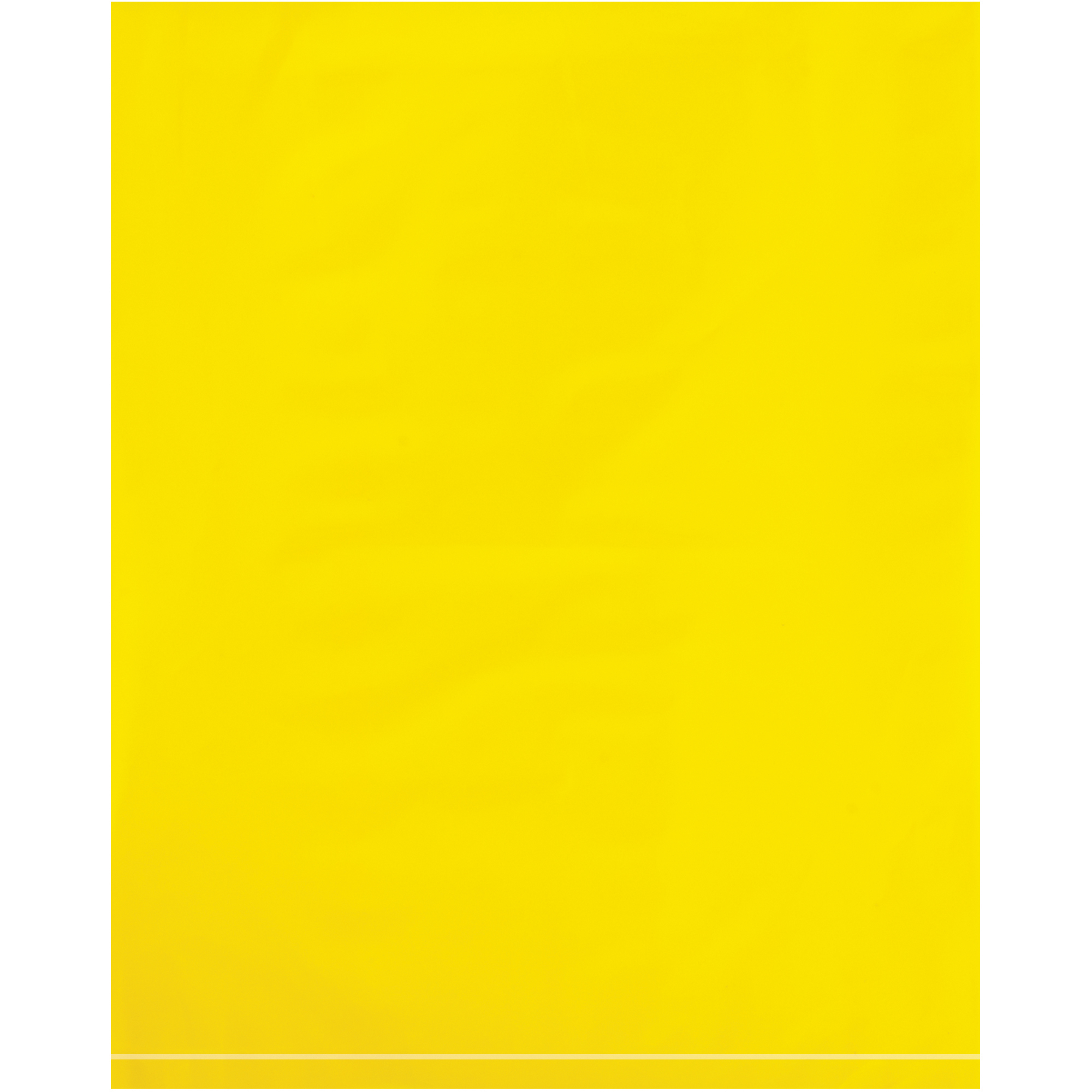 Flat 2 Mil Poly Bags, 12" x 15", Yellow, 1000/Case