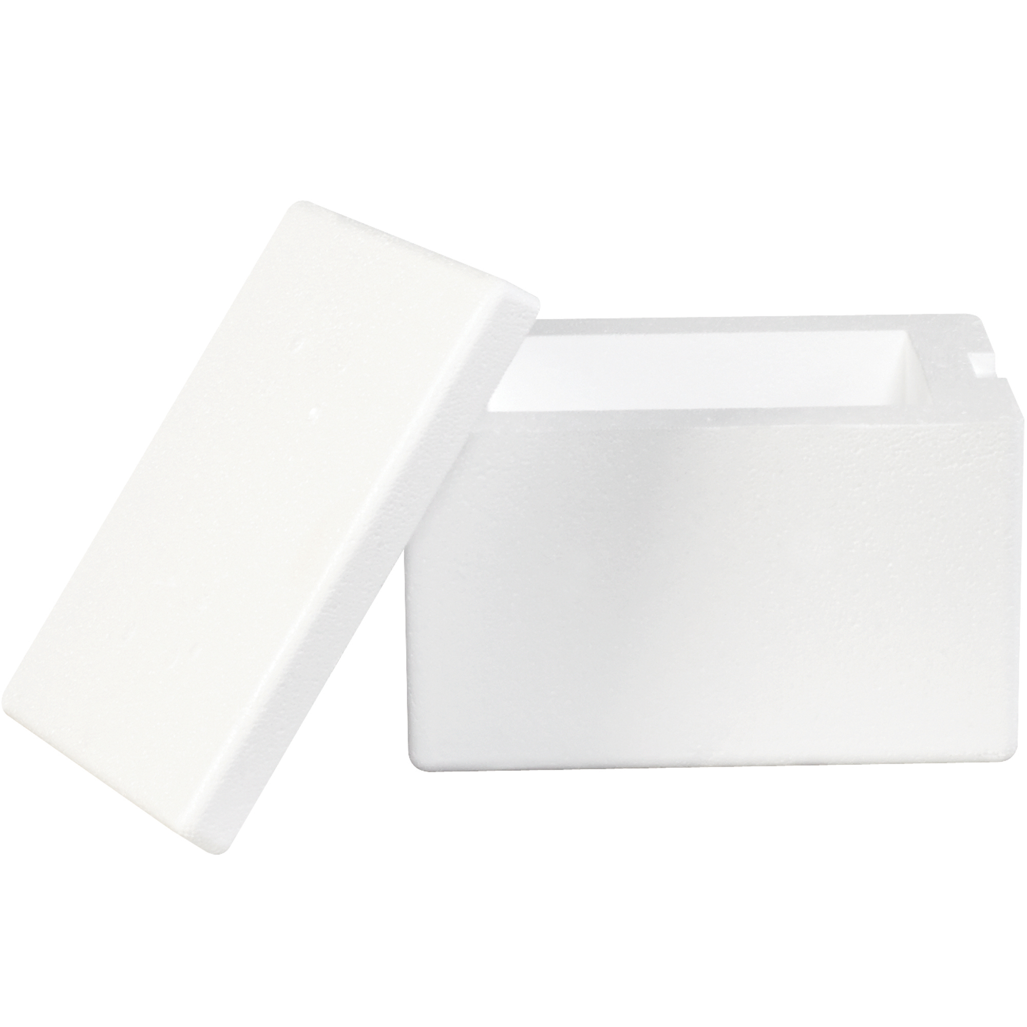 Insulated Foam Container, 8" x 6" x 4 1/4", White, 12/Case; 120/Skid