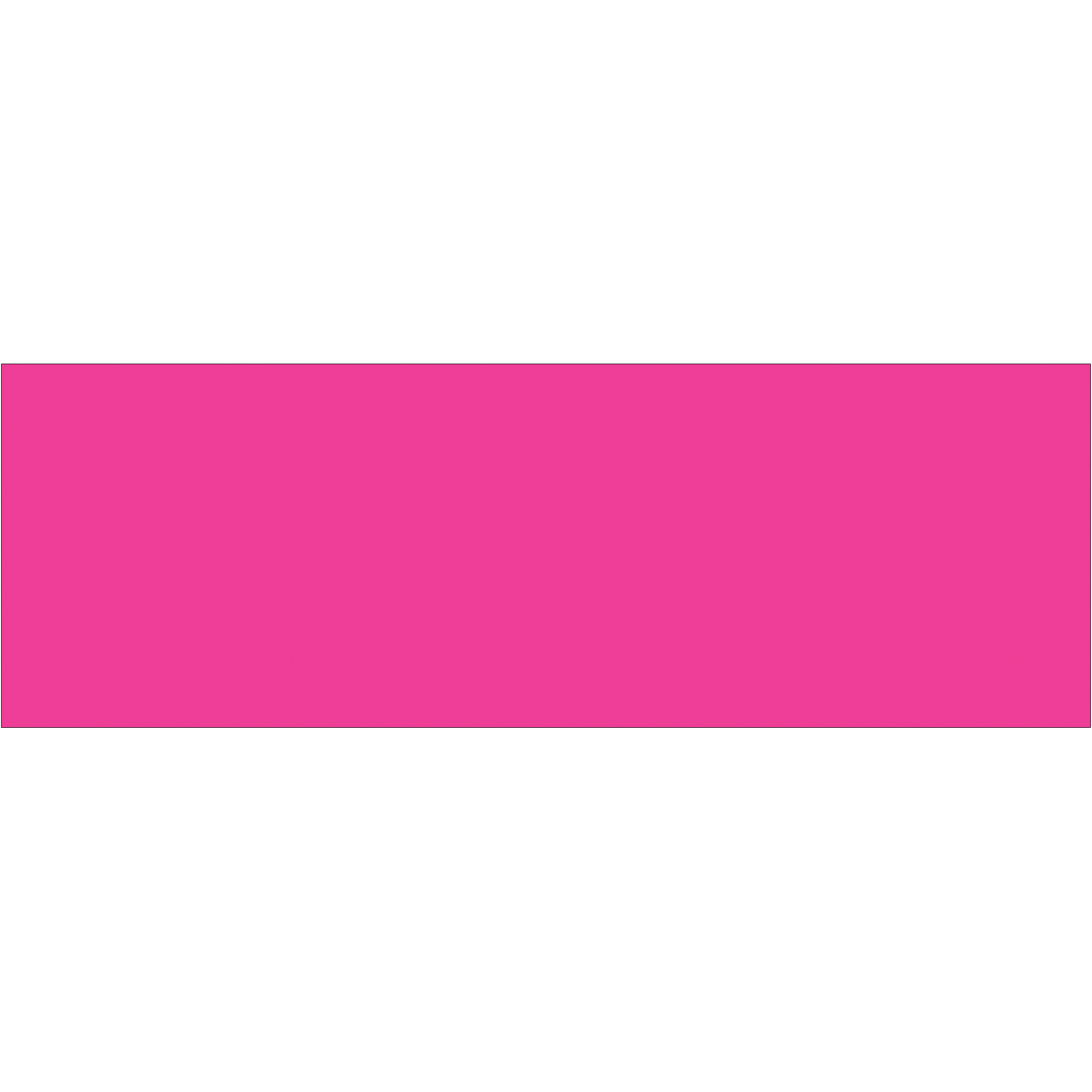 Tape Logic® Inventory Rectangle Labels, 3" x 9", Fluorescent Pink, 250/Roll