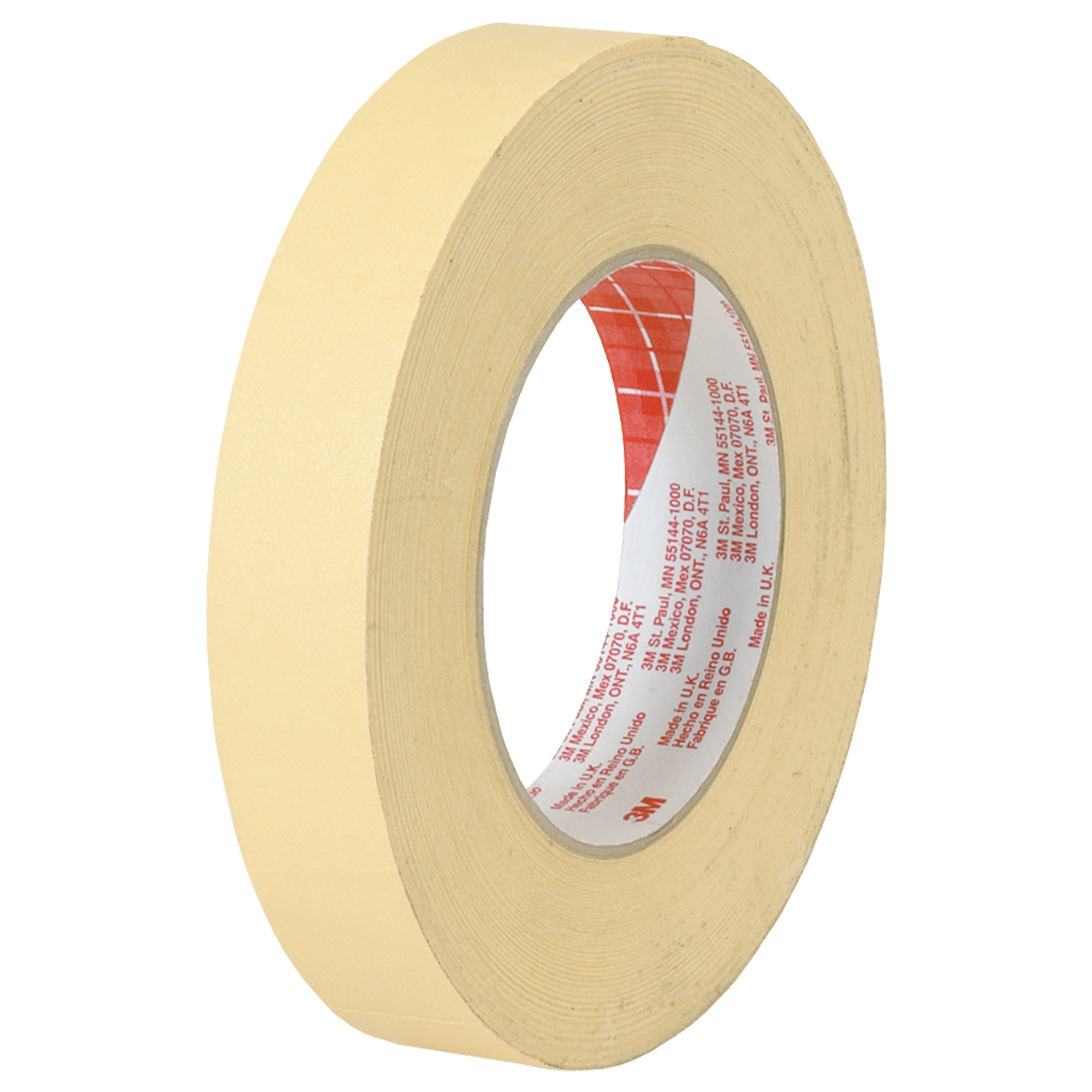 3M™ 2380 Masking Tape, 7.5 Mil, 1" x 60 yds., Tan, 36/Case