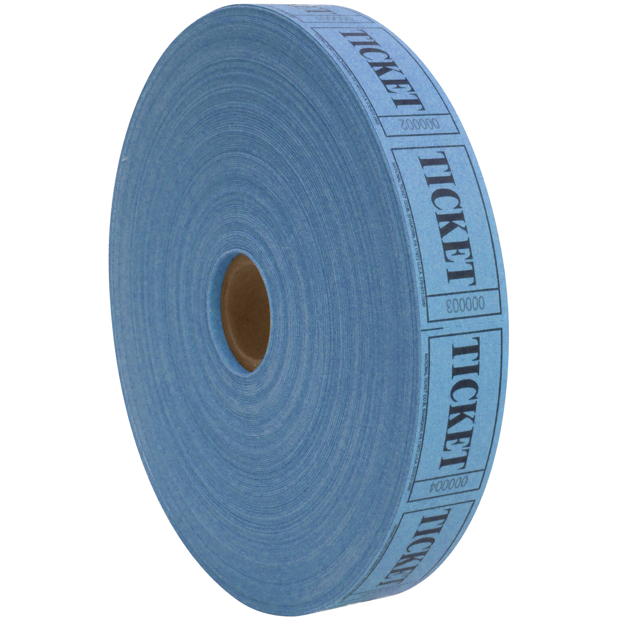 1" x 1 3/4" Blue Single Ticket 2000 PER CASE
