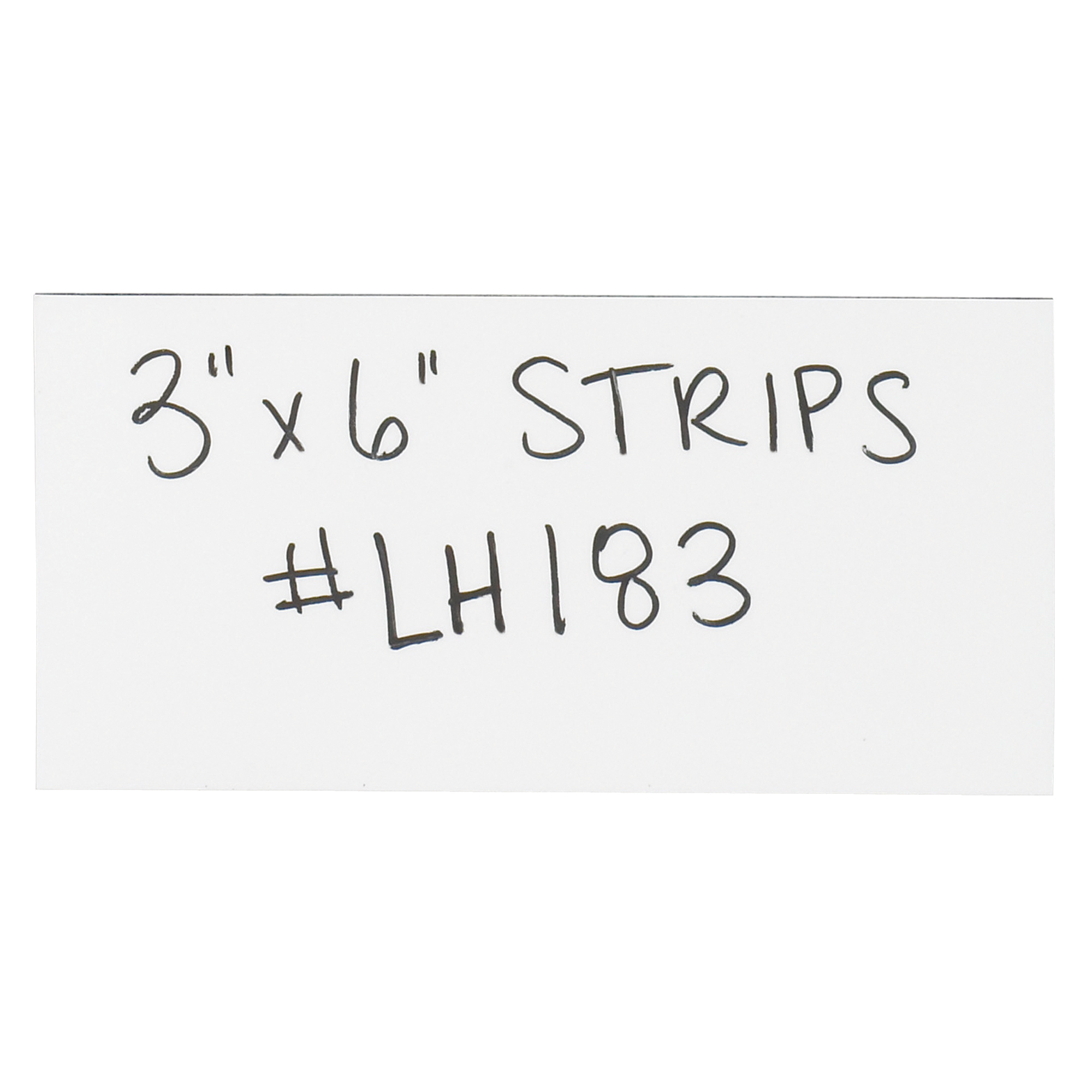 Warehouse Labels, Magnetic Strips, 3" x 6", White, 25/Case