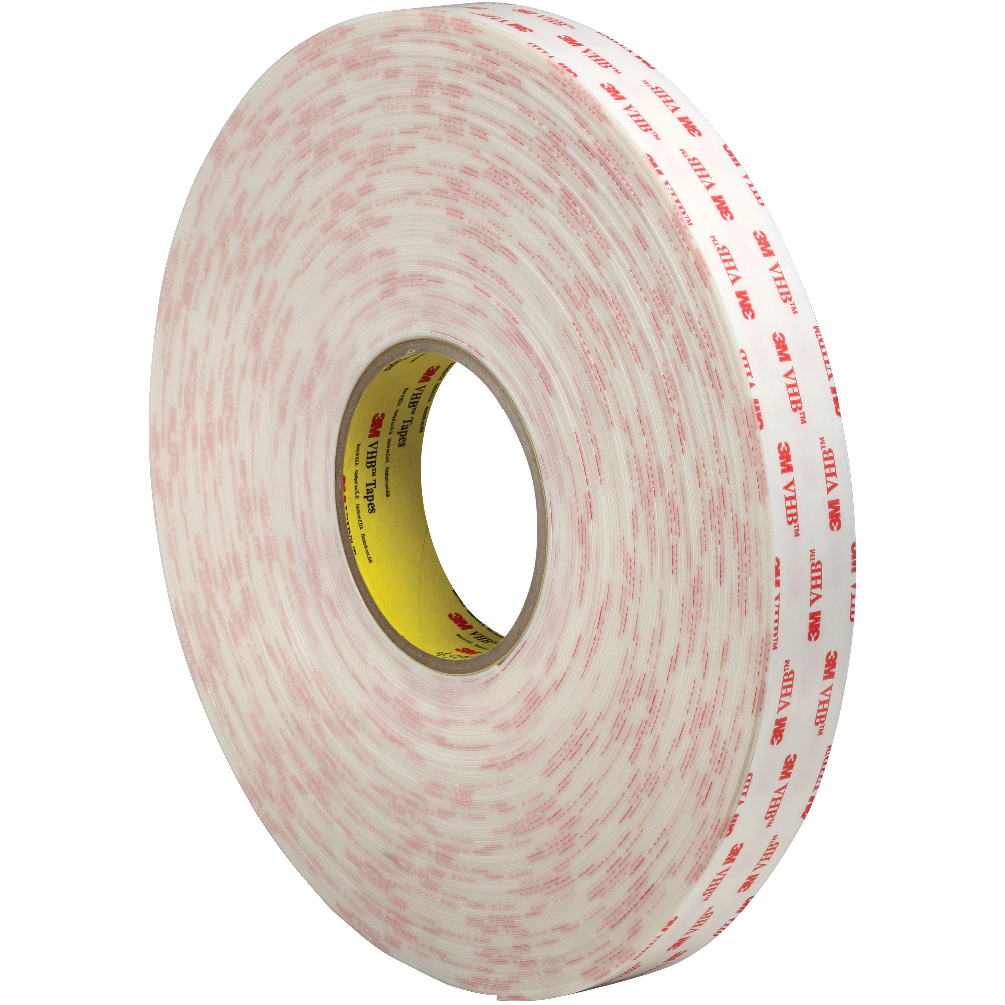 3M™ 4955 VHB™ Tape, 80.0 Mil, 1" x 5 yds, White, 1/Case