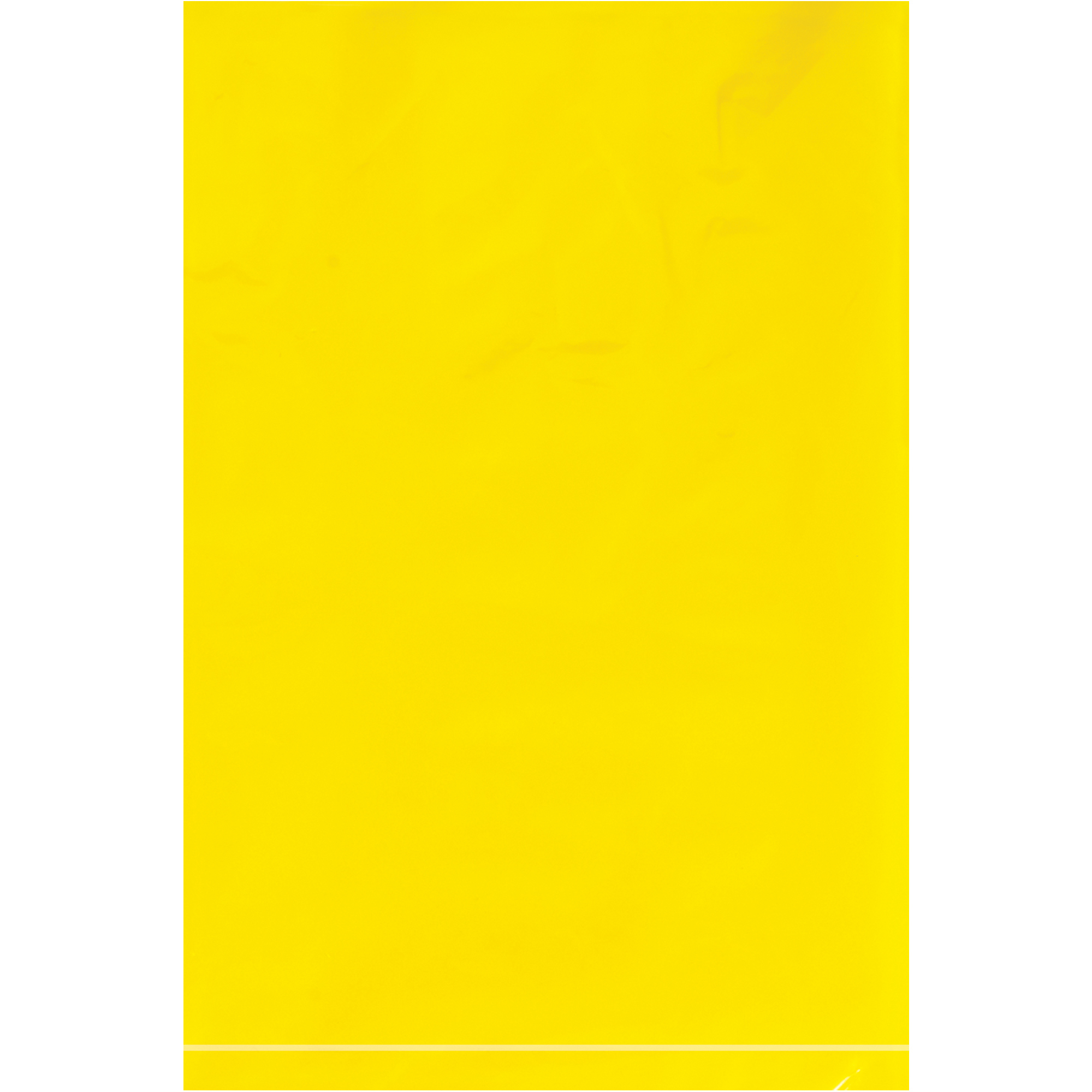 Flat 2 Mil Poly Bags, 6" x 9", Yellow, 1000/Case