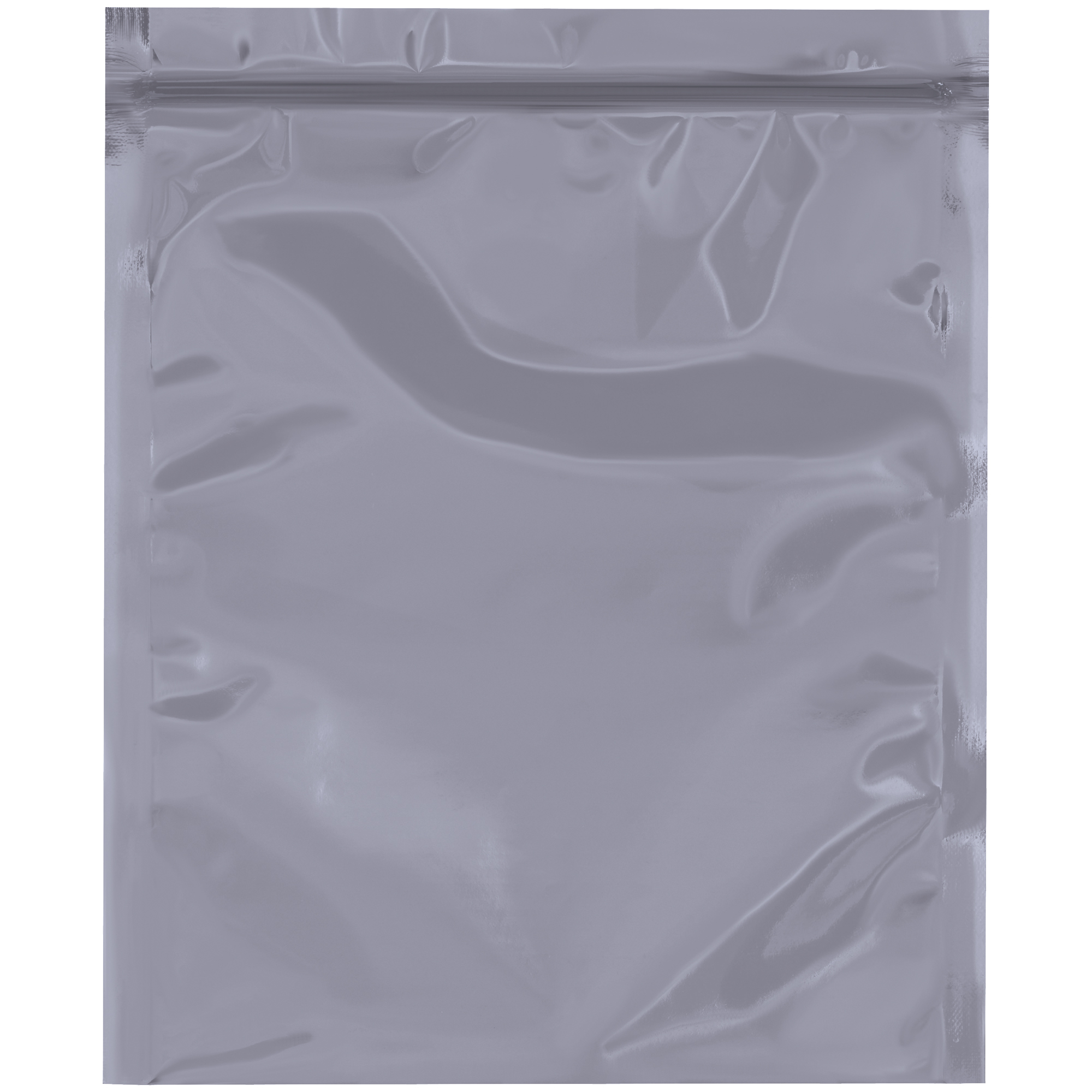 Unprinted Reclosable Static Shielding Bags, 8" x 10", Transparent, 100/Case