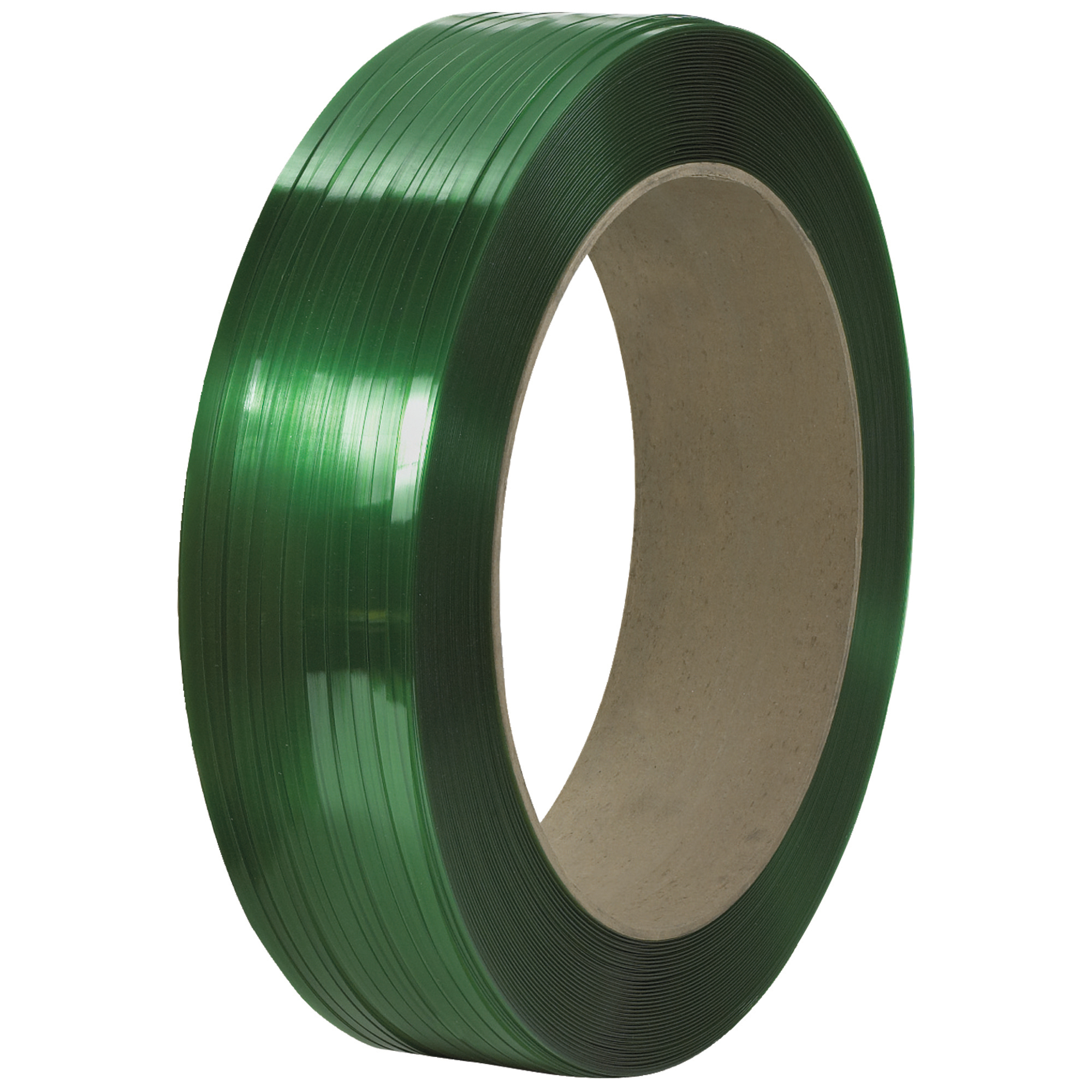 Signode® Comparable Polyester Strapping, Smooth, 16" x 6" Core, 7/16" x 9000, Green, 1/Coil