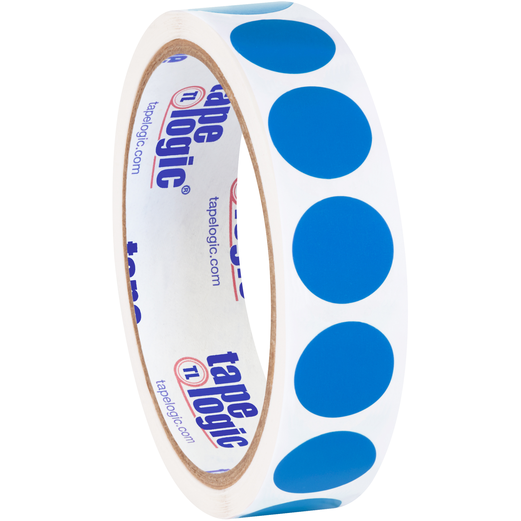 Tape Logic® Inventory Circle Labels, 3/4", Light Blue, 500/Roll