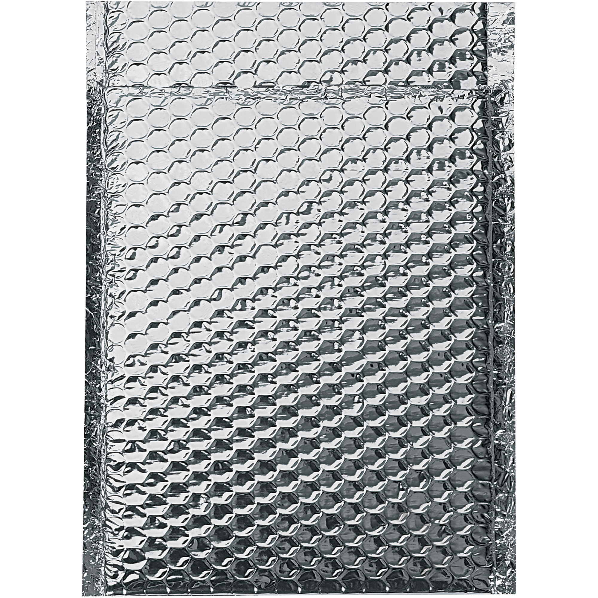Cool Shield Bubble Mailers, 10' x 10 1/2", Silver, 100/Case