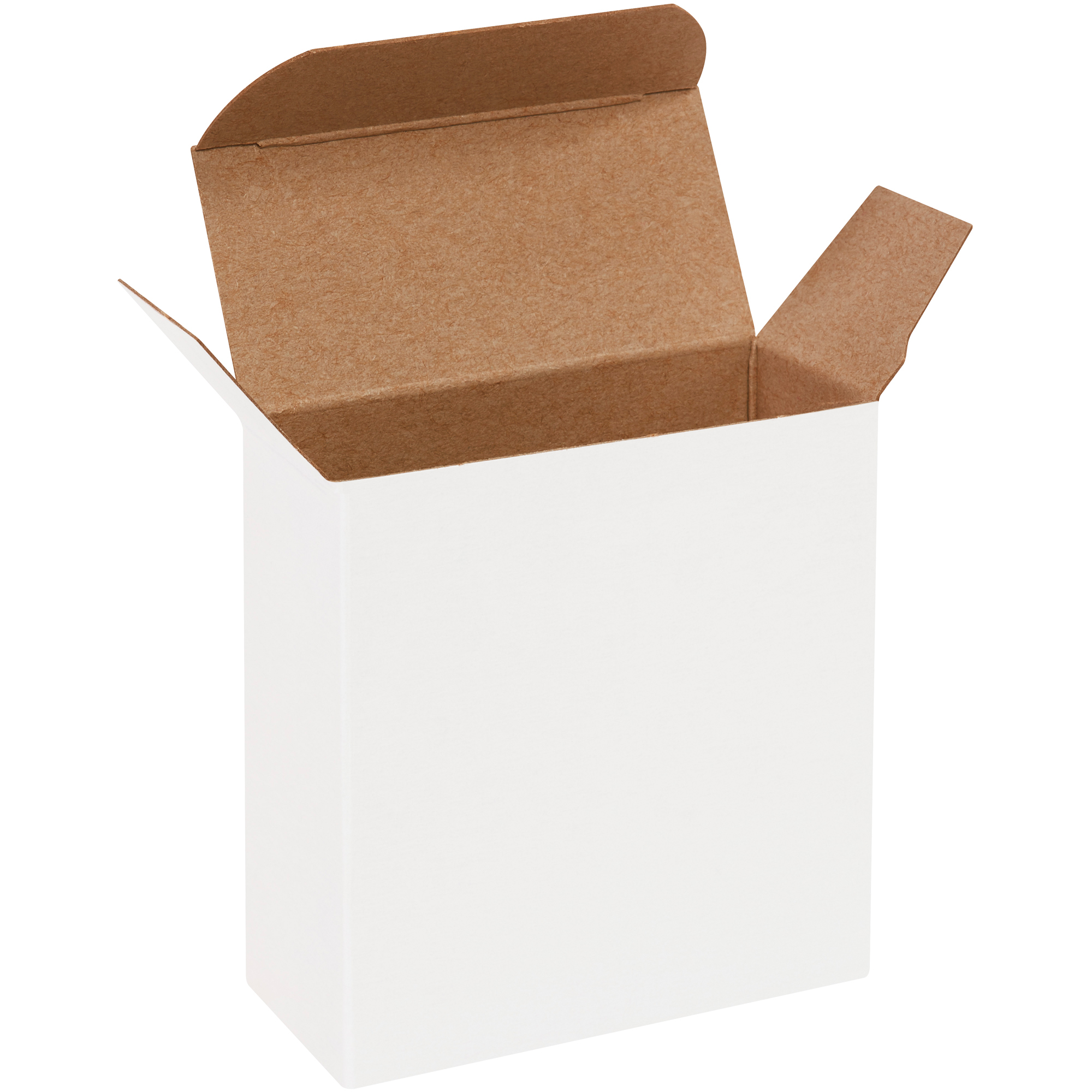 Reverse Tuck Folding Cartons, 3 5/16" x 1 1/2" x 3 5/16", White, 1000/Case