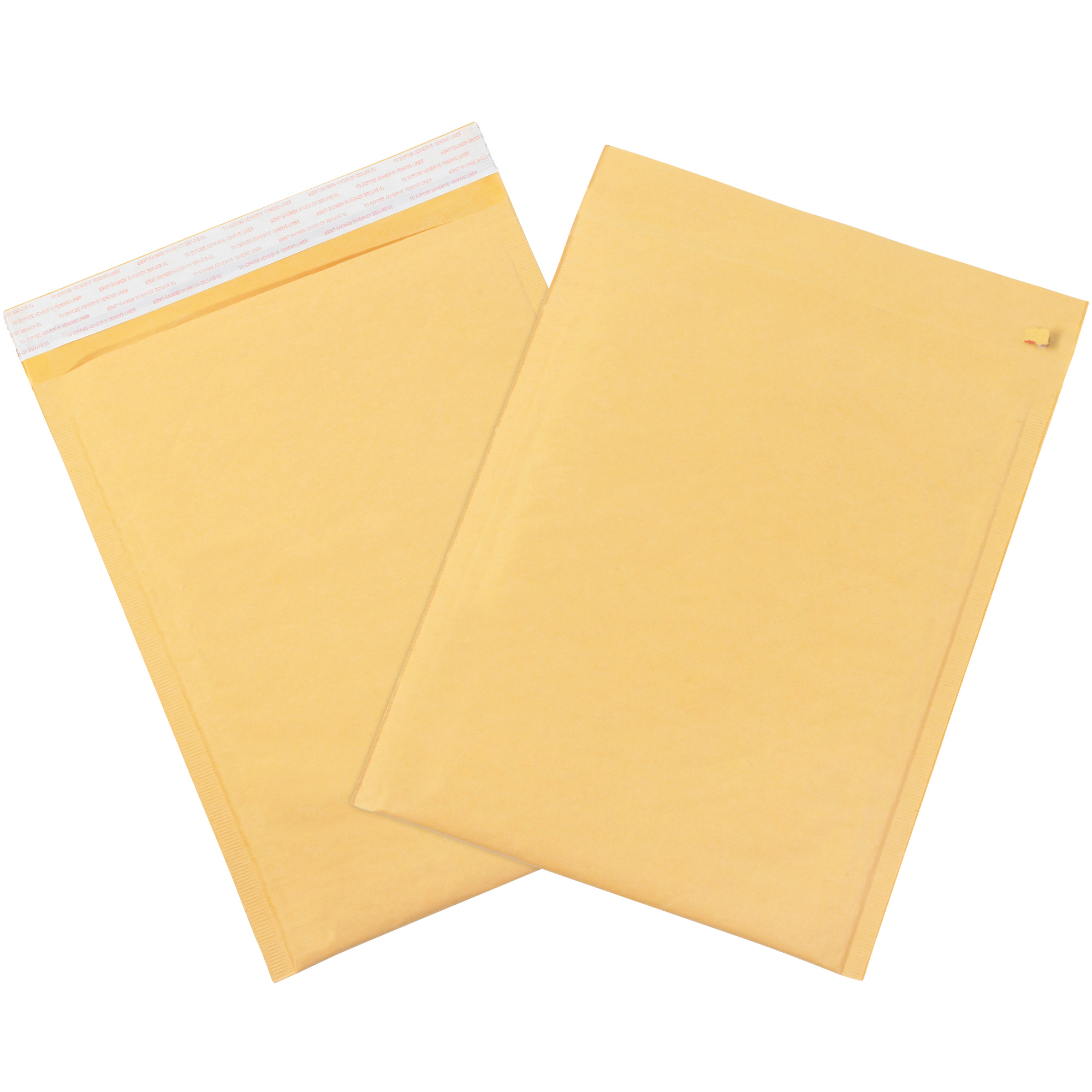 Self-Seal Bubble Mailers w/Tear Strip, #2, 8 1/2" x 12", Kraft, 100/Case
