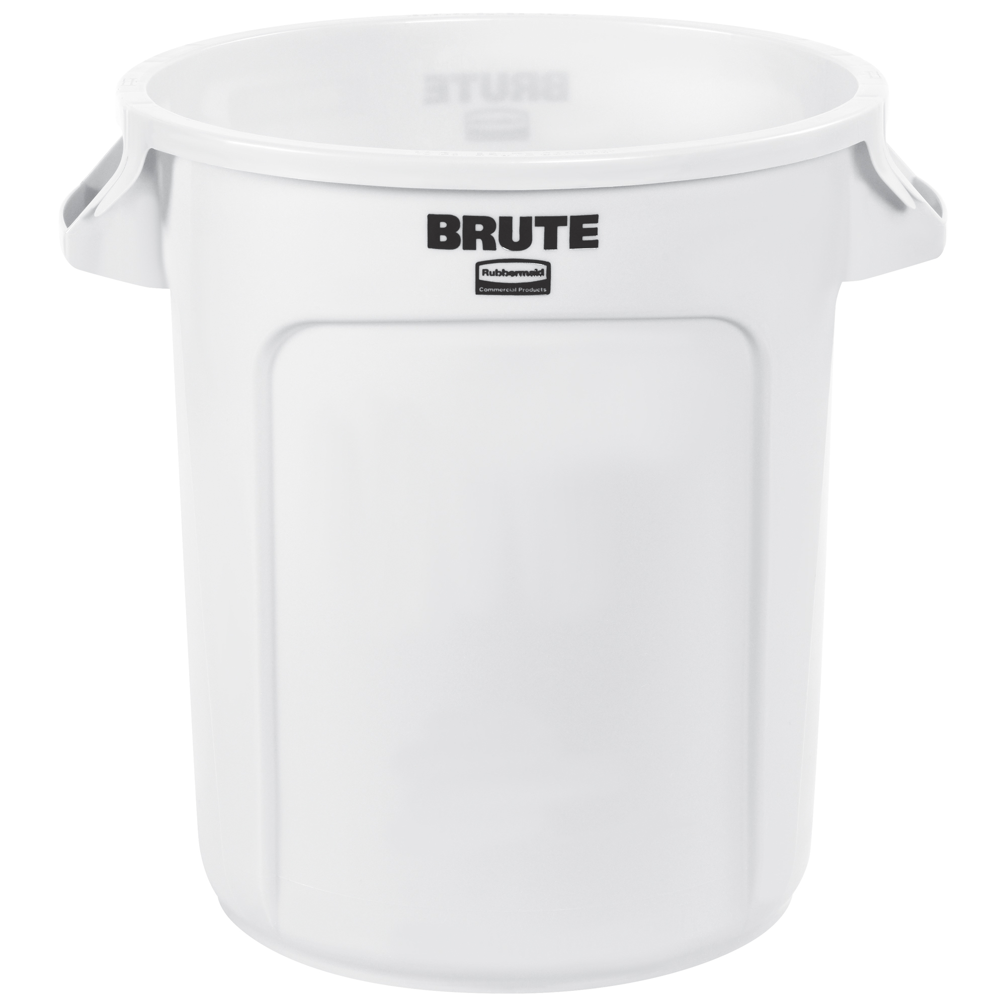 Rubbermaid® Brute® Trash Can, 10 Gallon, 17" x 16", White, 1/Each