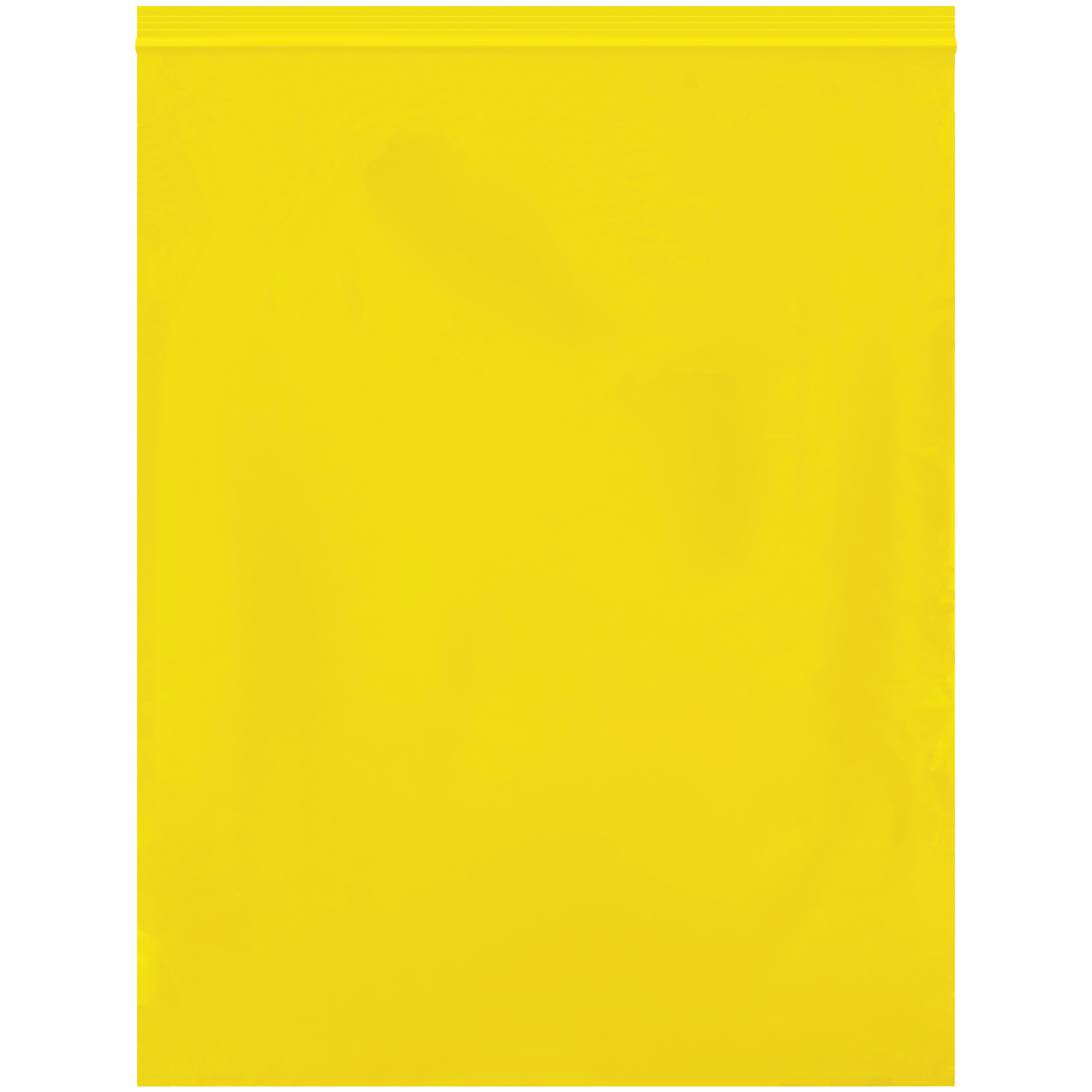Reclosable 2 Mil Poly Bags, 12" x 15", Yellow, 1000/Case