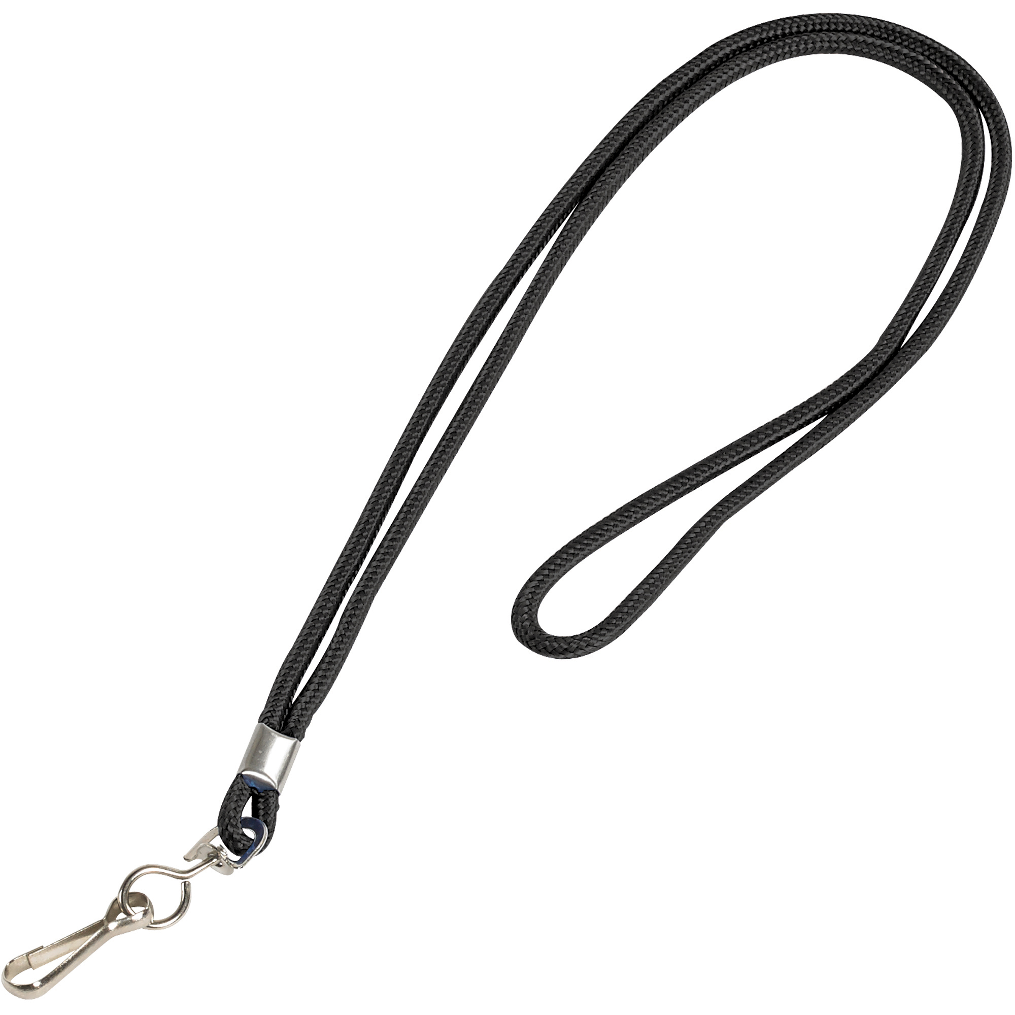 Standard Lanyard with Hook, 36", Black, 24/Case