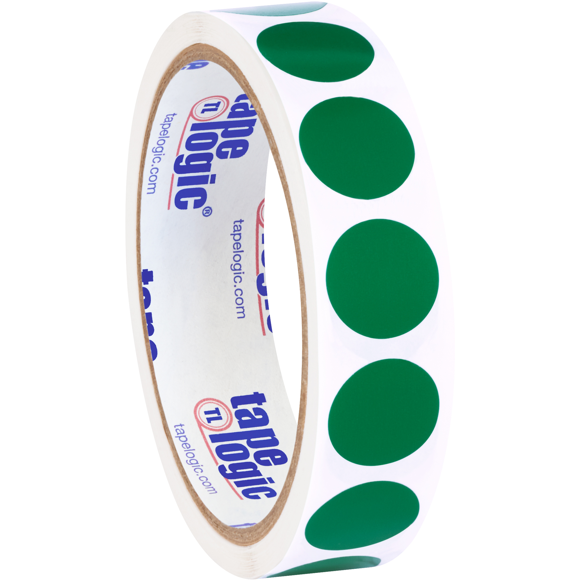 Tape Logic® Inventory Circle Labels, 3/4", Green, 500/Roll