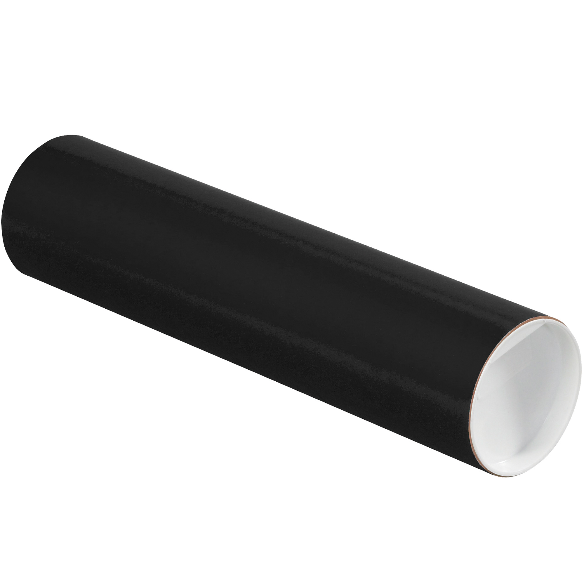 Mailing Tubes with Caps, 3" x 12", Black, 24/Case