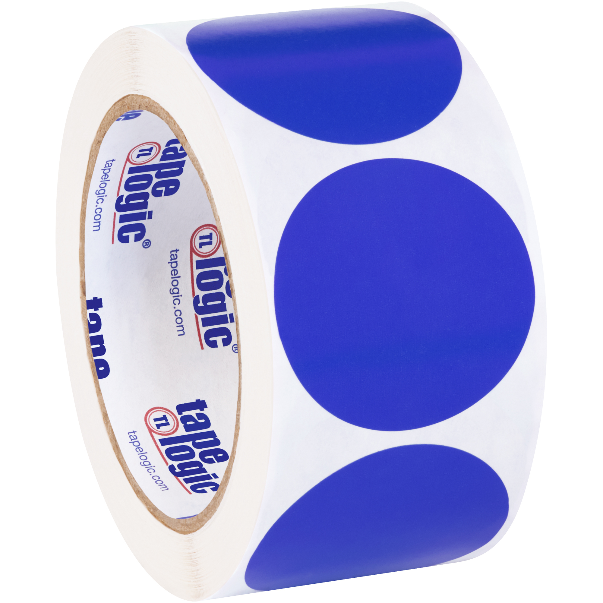 Tape Logic® Inventory Circle Labels, 2", Dark Blue, 500/Roll
